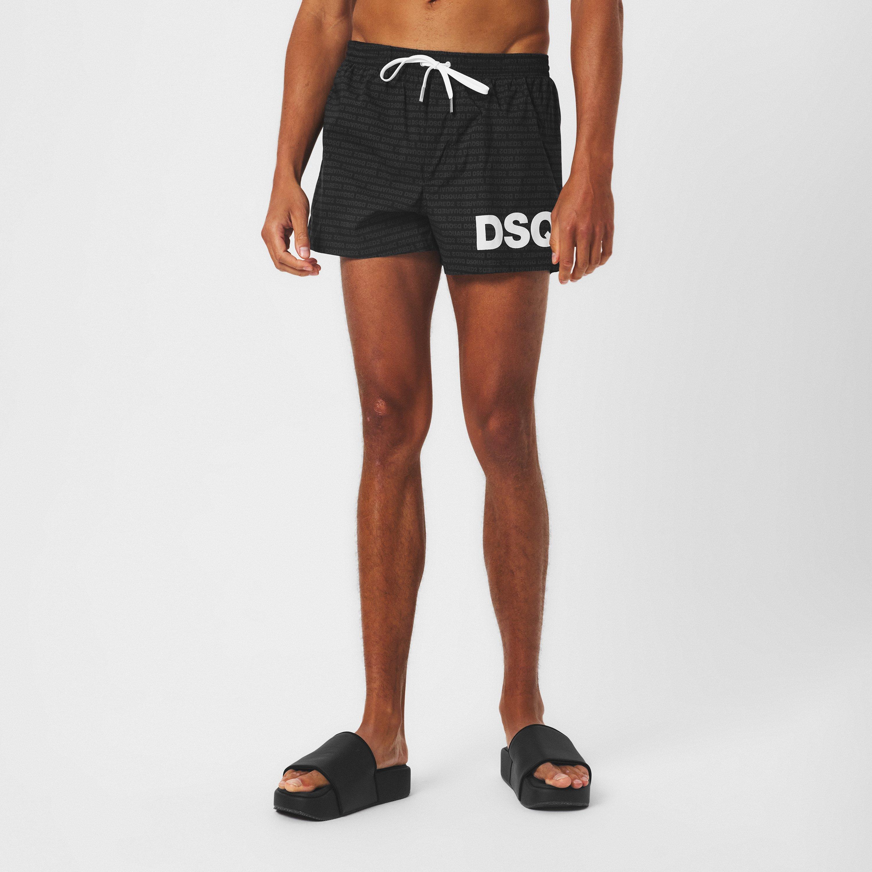 Black - DSquared2 - Men's DSQ Heritage Swim Shorts - 3