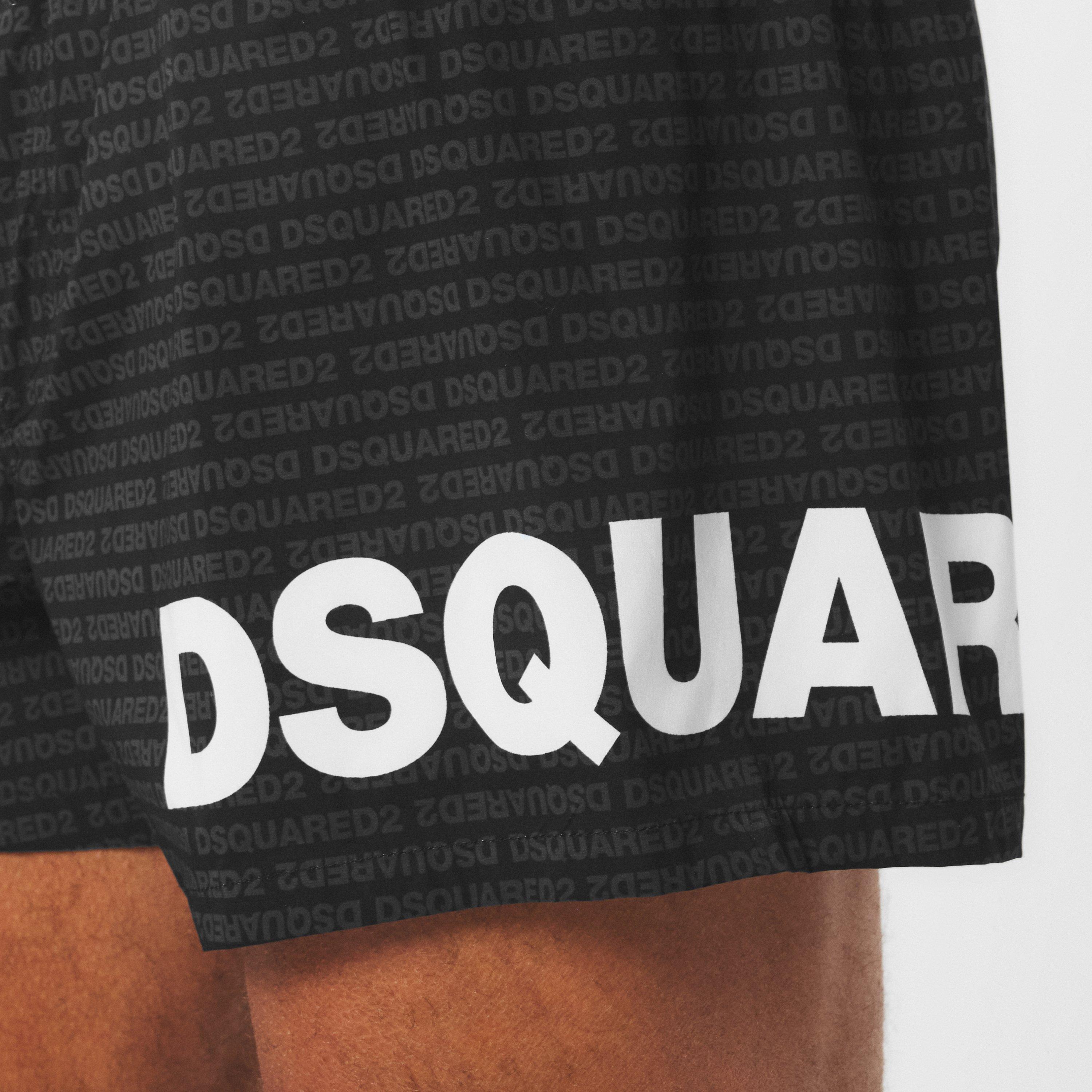 Black - DSquared2 - Men's DSQ Heritage Swim Shorts - 5