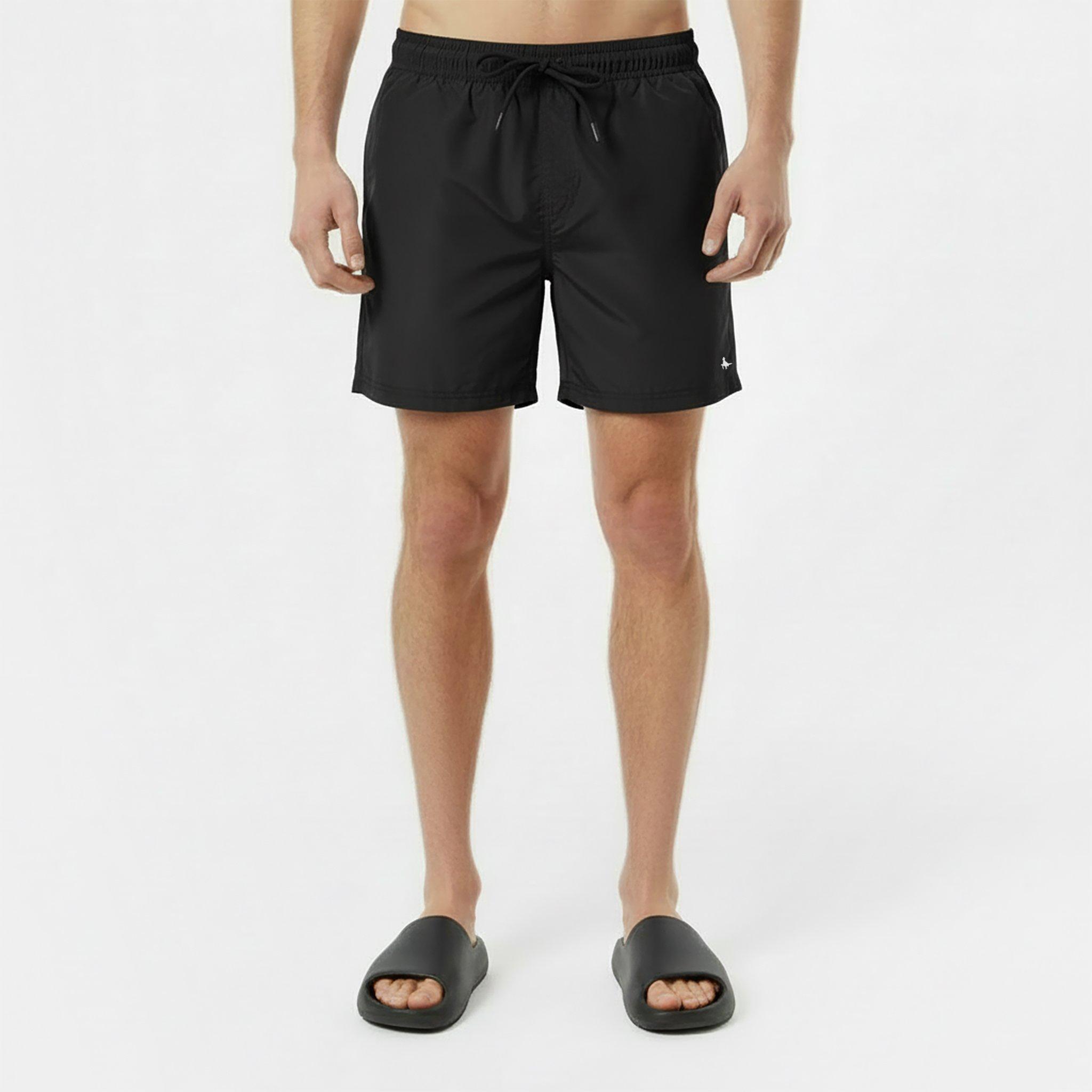 Black - Jack Wills - Mid-Length Swim Shorts Mens - 3