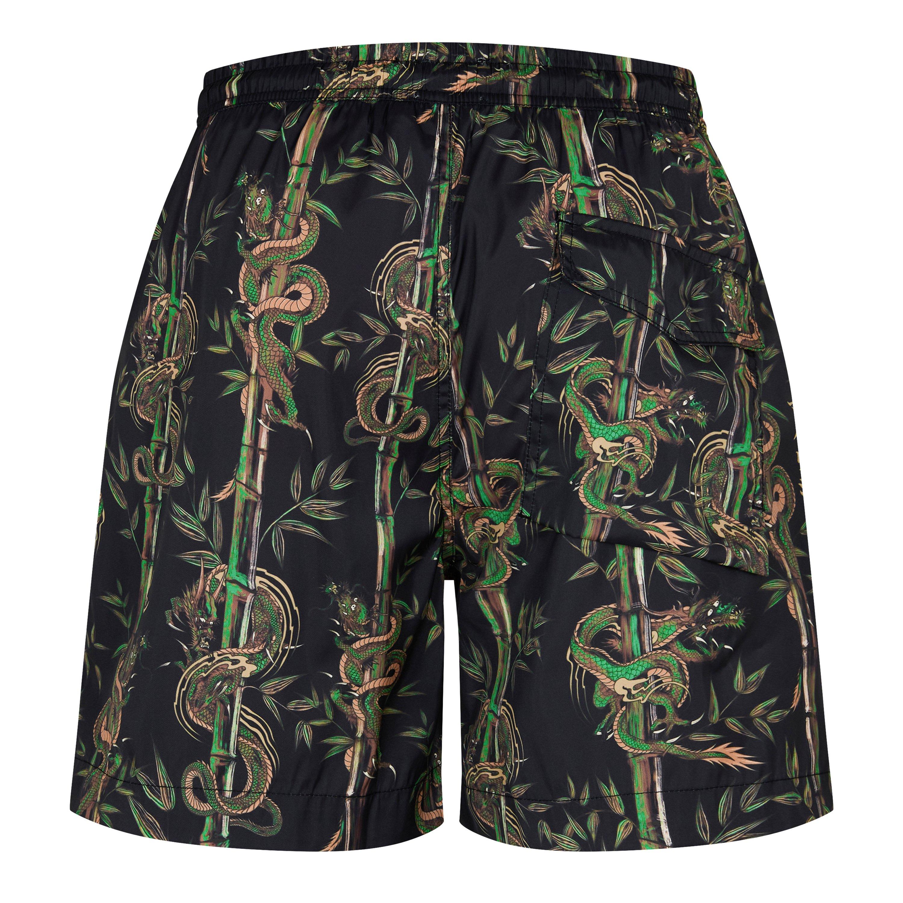 Black - Maharishi - Bamboo Swim Shorts. - 6