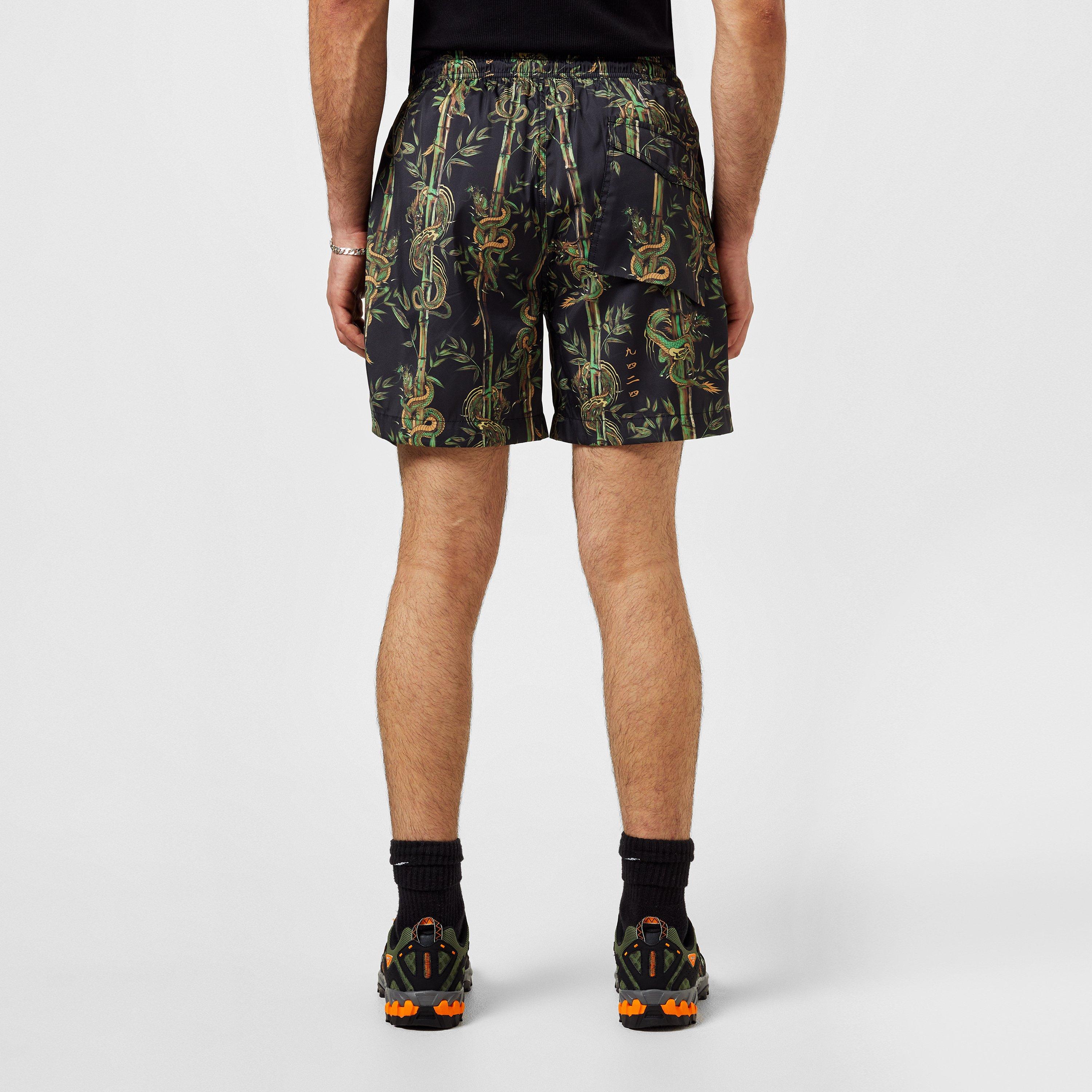 Black - Maharishi - Bamboo Swim Shorts. - 3