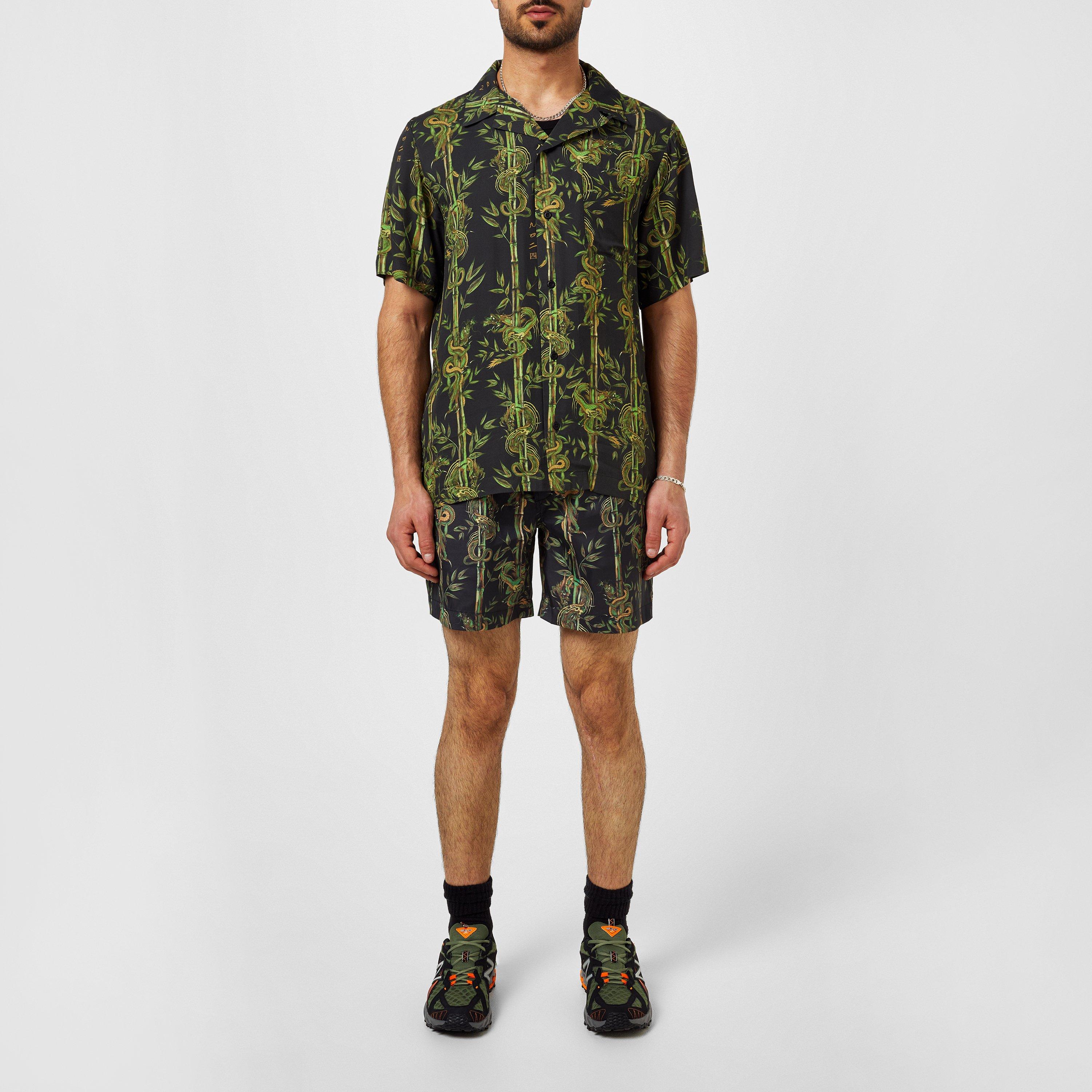 Black - Maharishi - Bamboo Swim Shorts. - 4