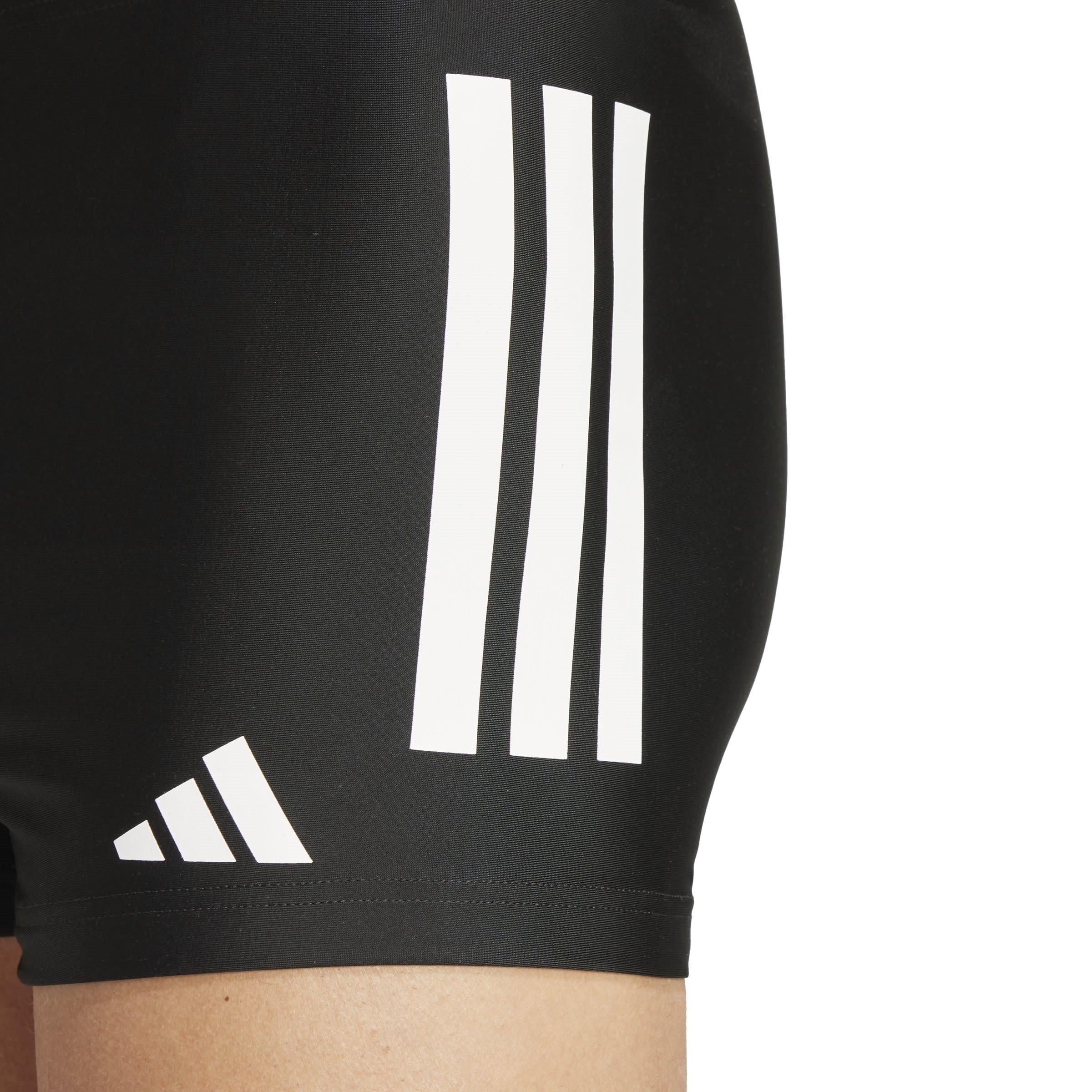 Black/White - adidas - 3-Stripe Swimming Boxers Mens - 5