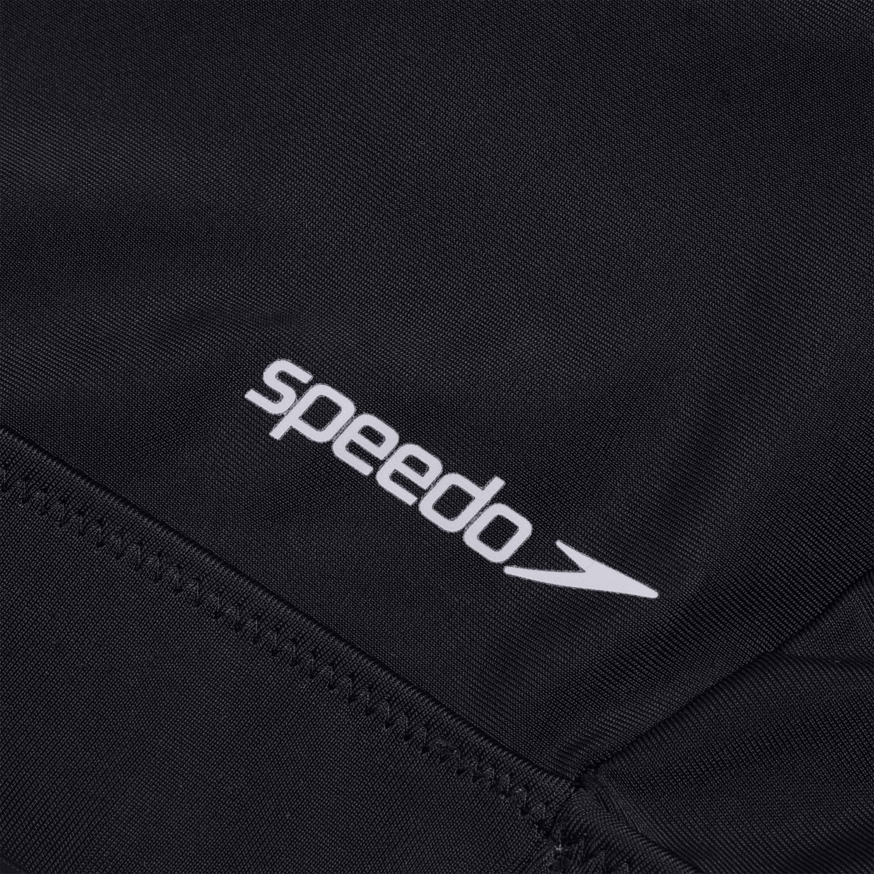 Black - Speedo - Womens Mesh Solid Crop Top - 4