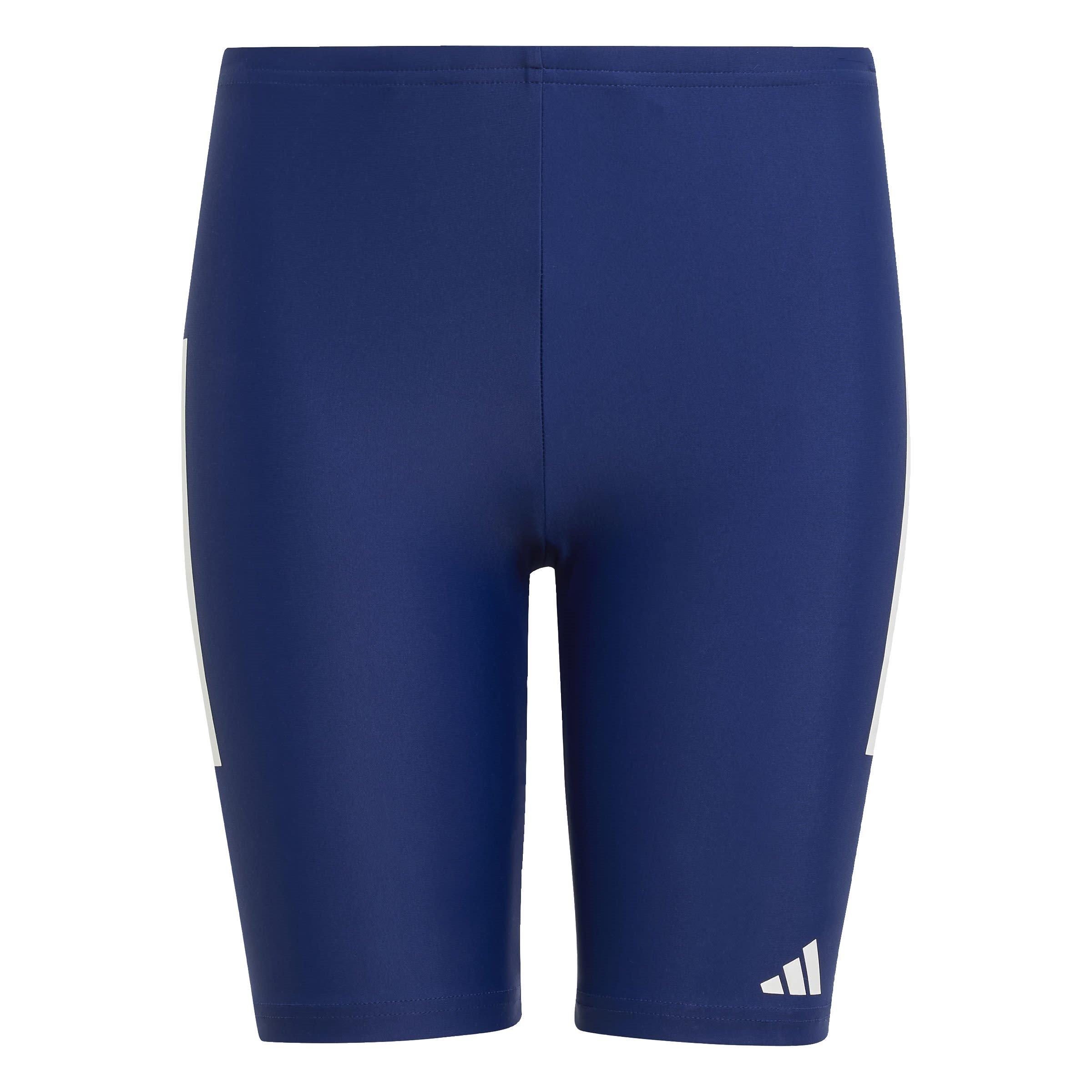 Adidas Boys Fitness 3-Stripes Swim Jammer - Dark Blue - 9-10 Years