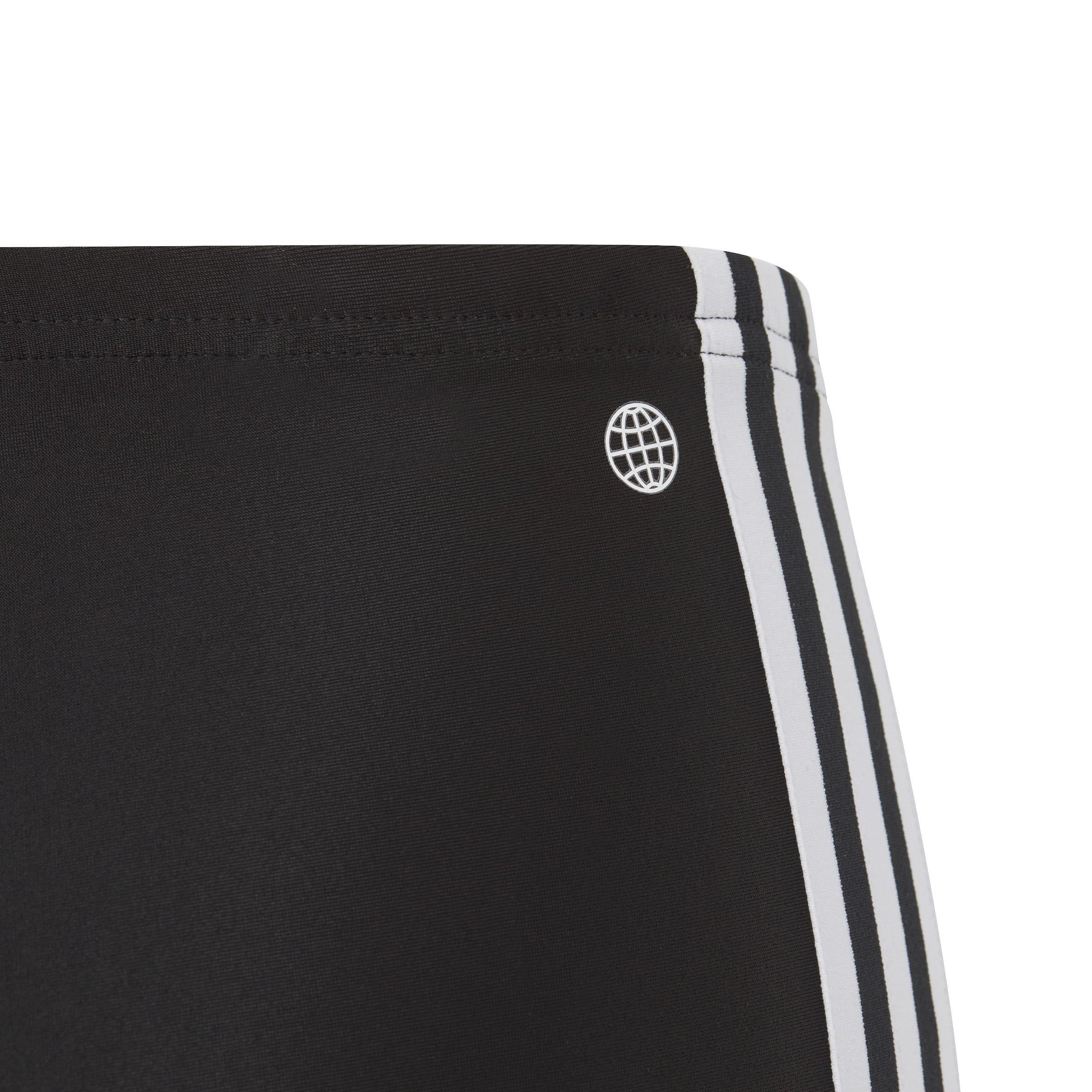 Black/White - adidas - adidas Classic 3-Strips Swim Shorts - 5