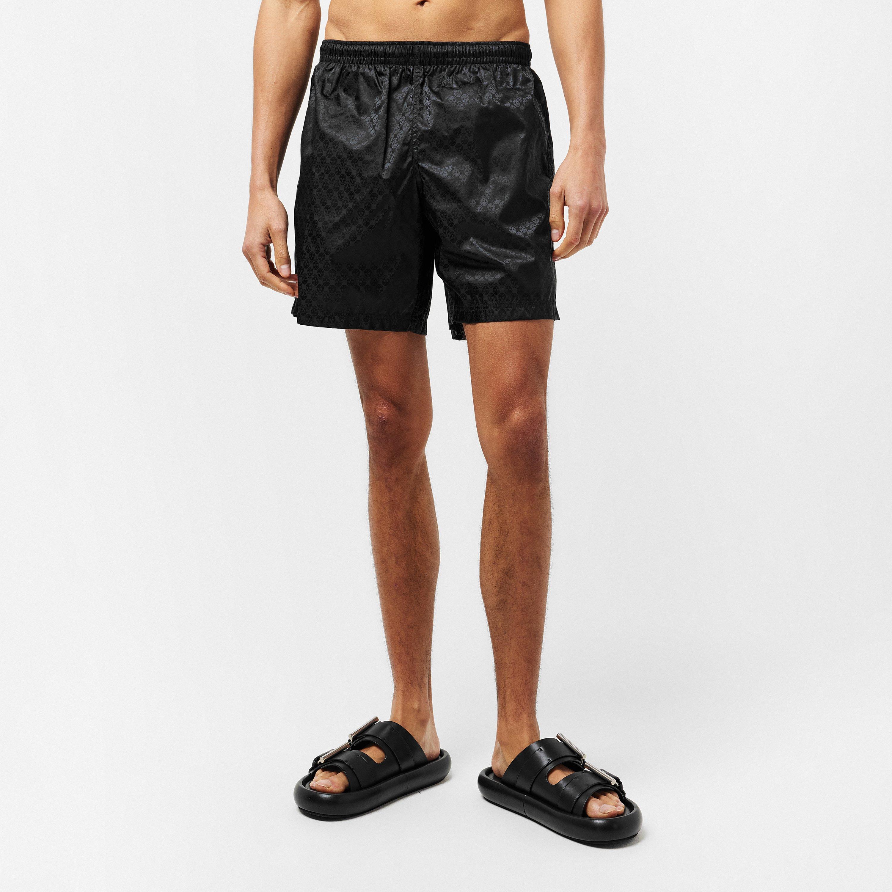 Black - Alexander McQueen - Men's Alex Repeat Swim Shorts - 3