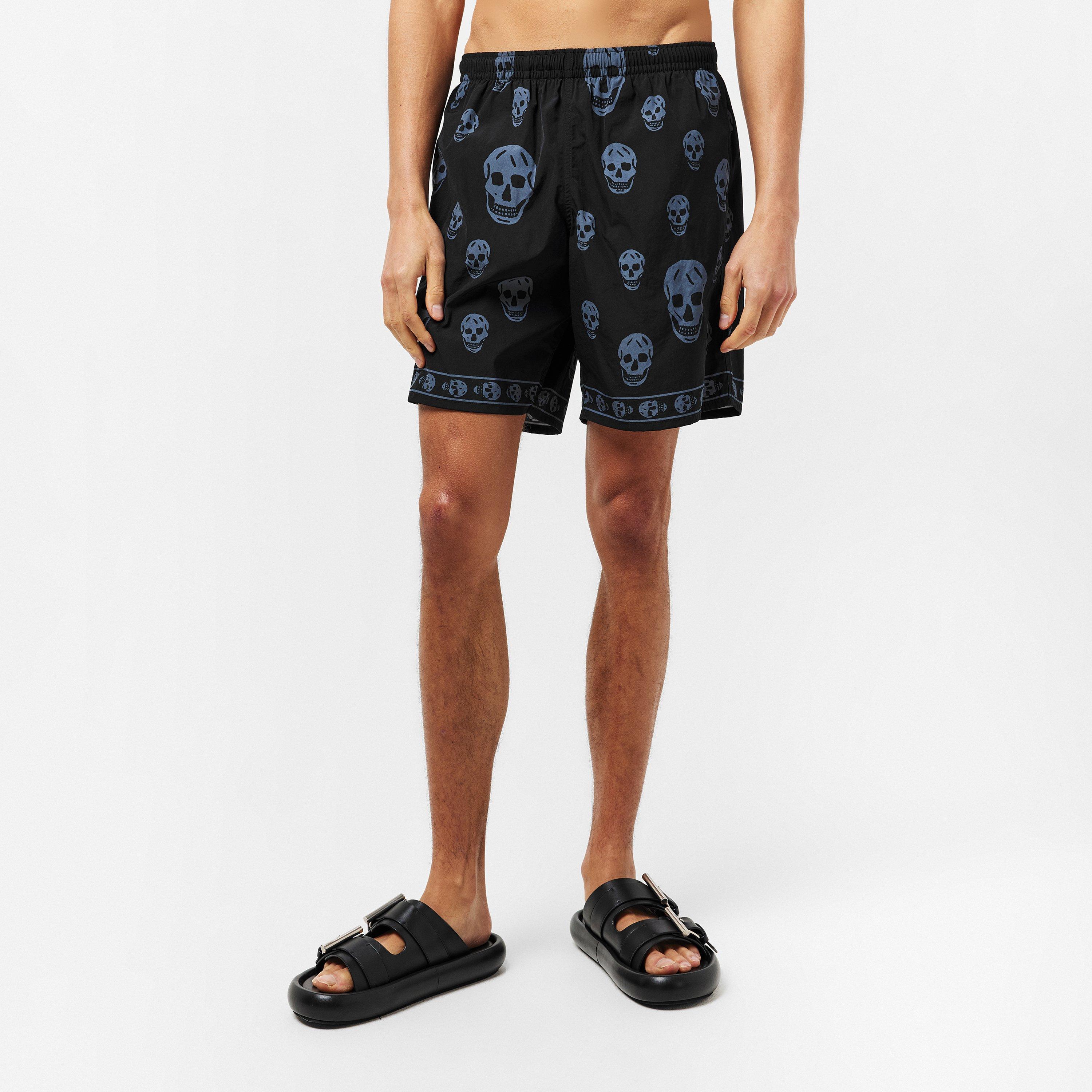 Black/Chalk - Alexander McQueen - Men's Alex Classic Swim Shorts - 3