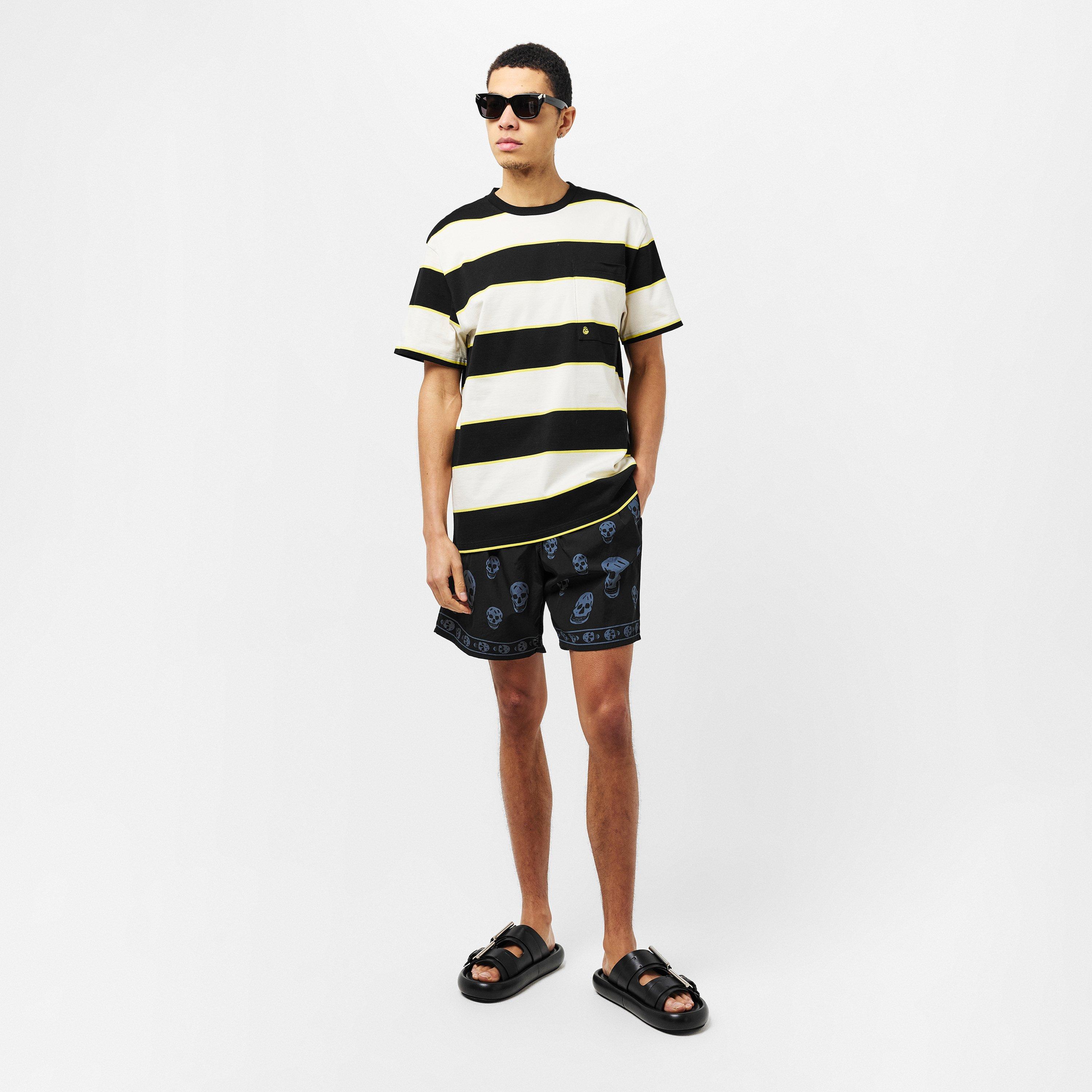 Black/Chalk - Alexander McQueen - Men's Alex Classic Swim Shorts - 6