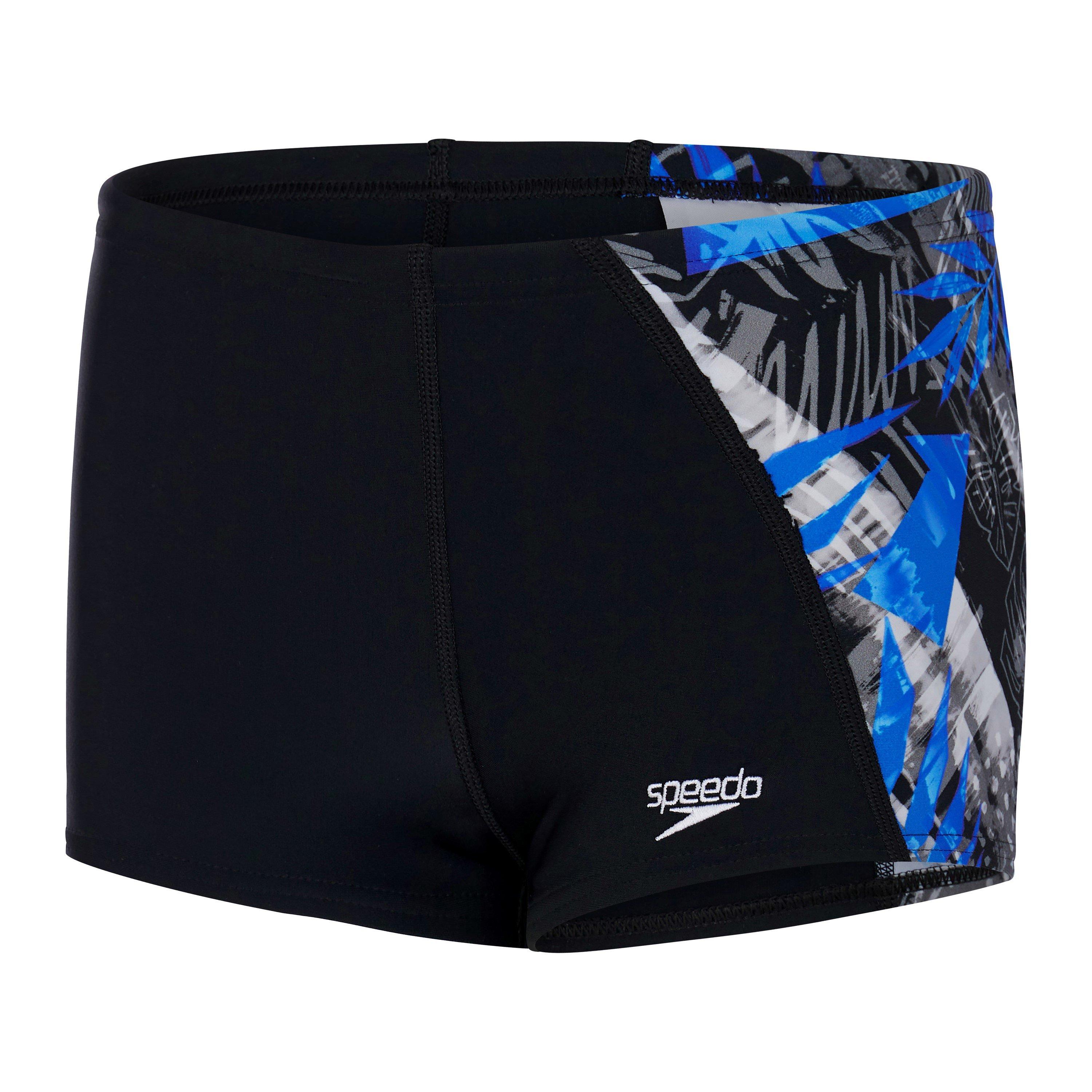 Negro/Azul - Speedo - Allover Aquashort Swim Short Boys - 1