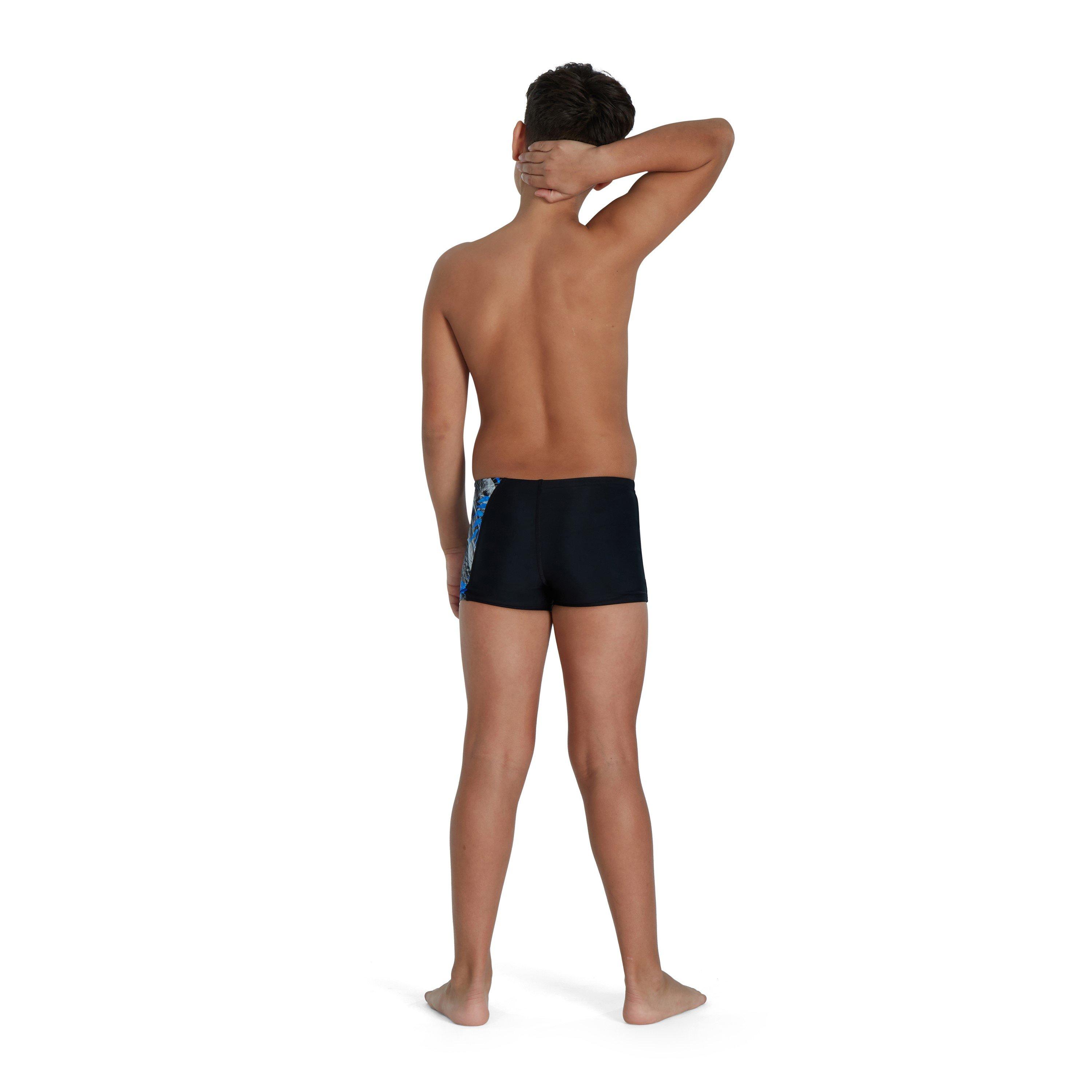 Negro/Azul - Speedo - Allover Aquashort Swim Short Boys - 3