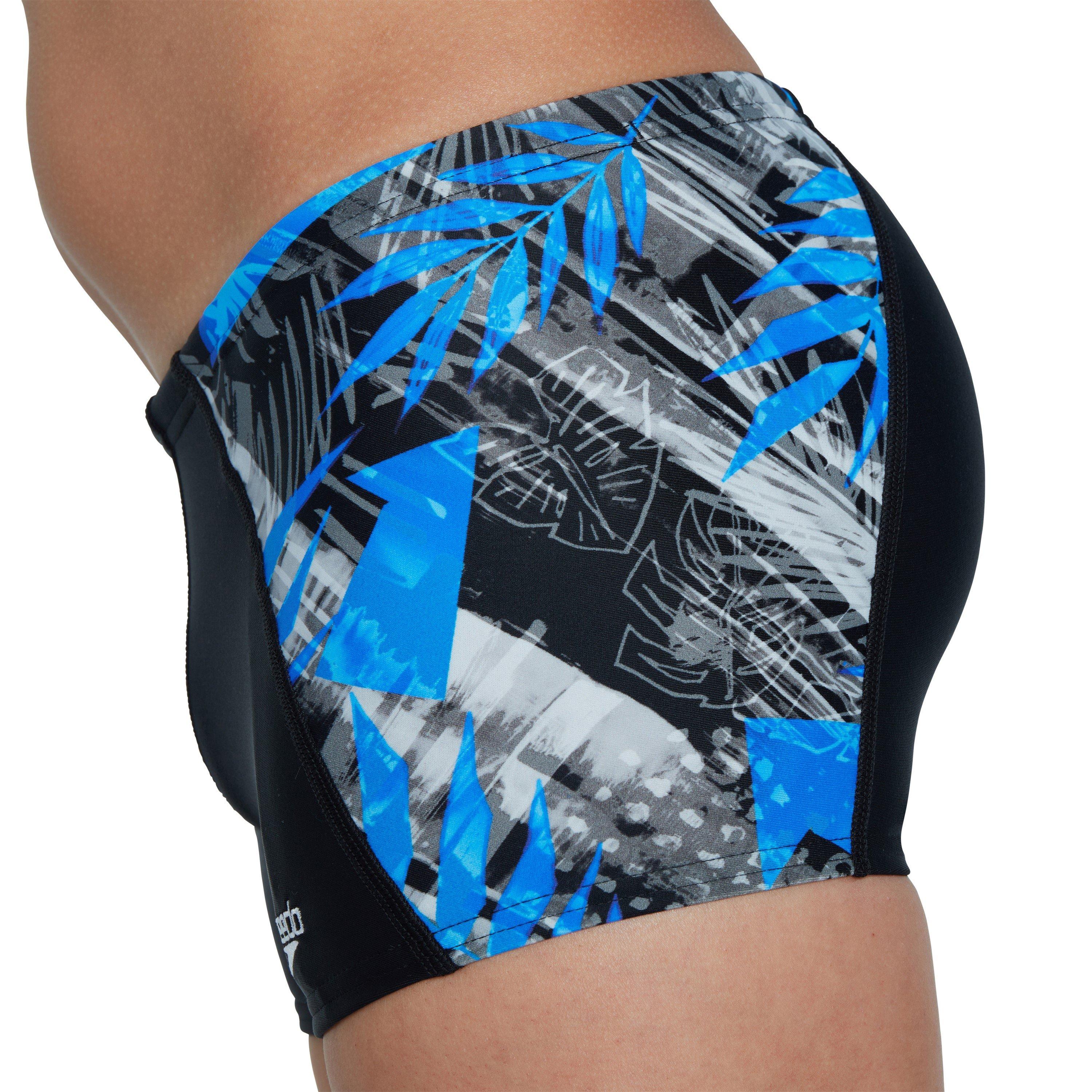 Negro/Azul - Speedo - Allover Aquashort Swim Short Boys - 4