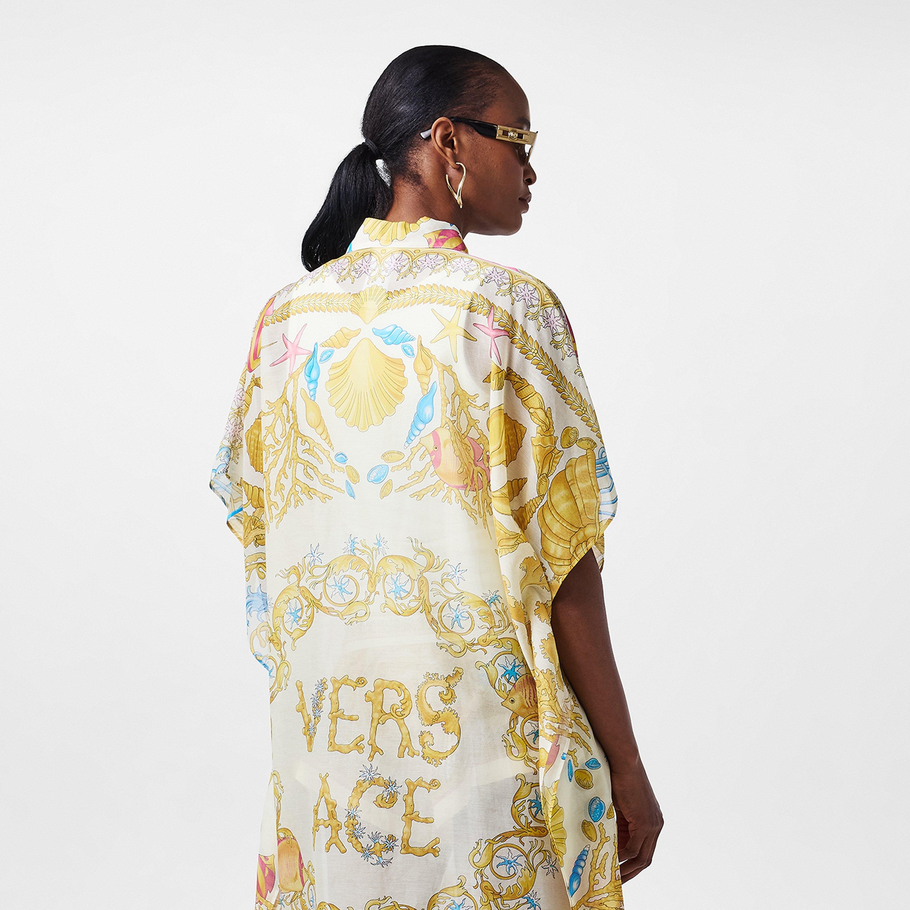 Eggshell - Versace - Women's Kaftan - 4