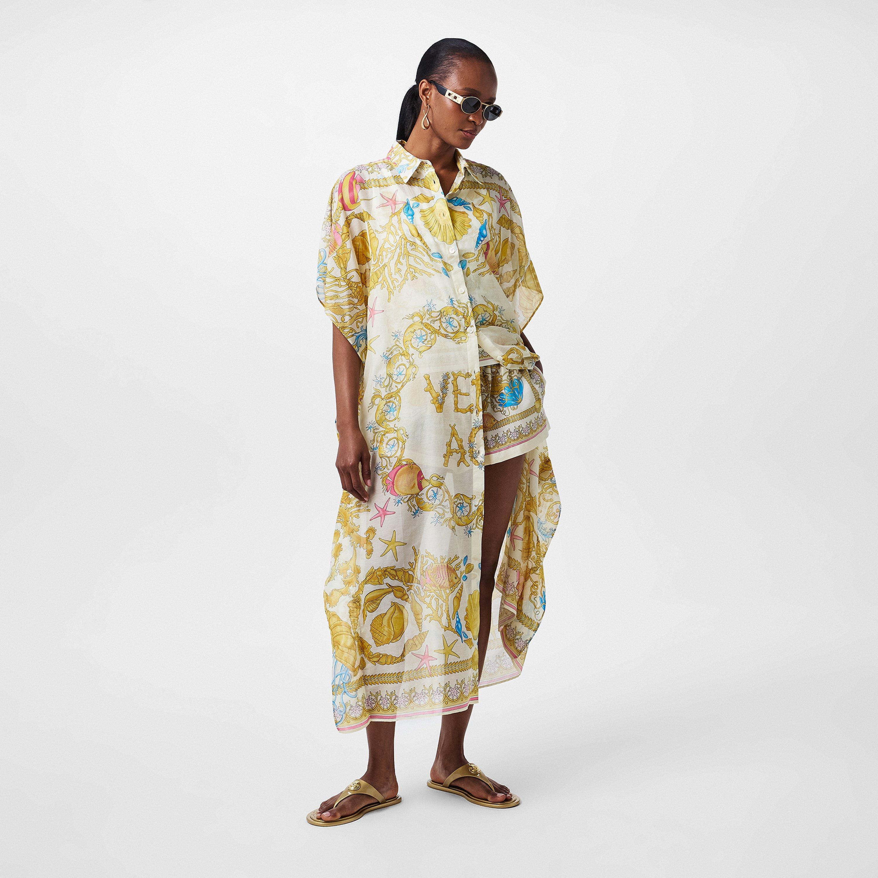 Eggshell - Versace - Women's Kaftan - 6