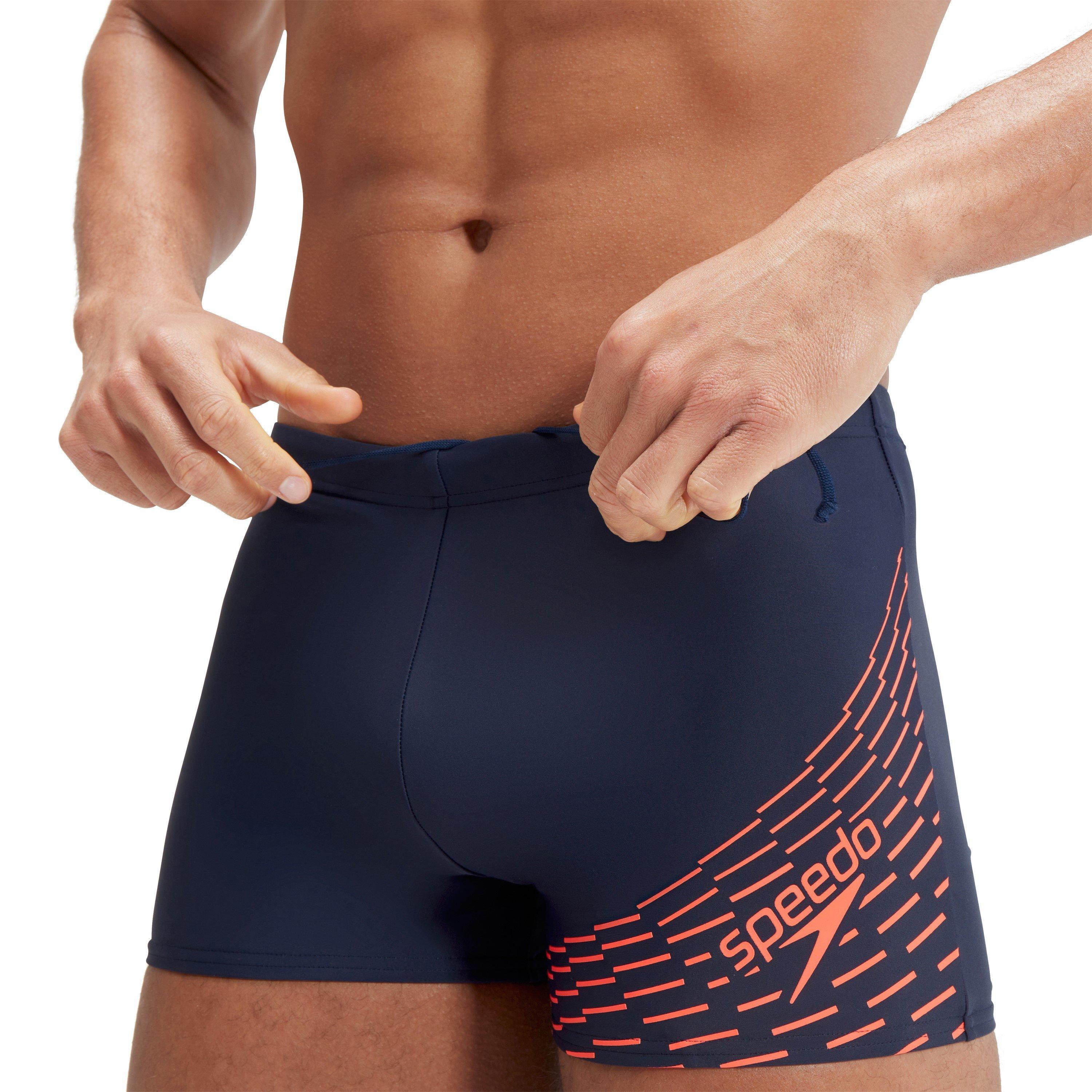 Blauw/Oranje - Speedo - Medley Logo Aquashorts Mens - 5