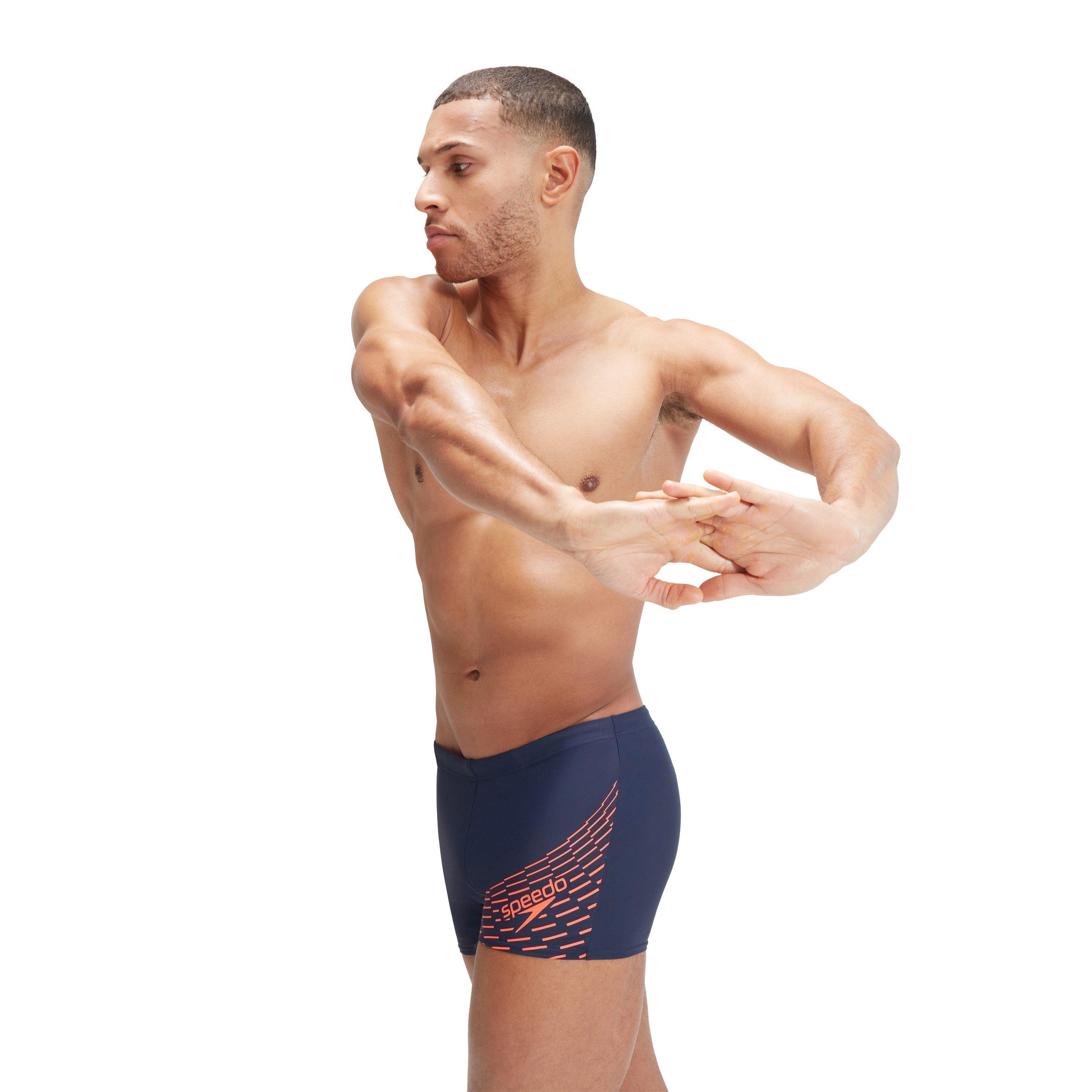 Blauw/Oranje - Speedo - Medley Logo Aquashorts Mens - 3