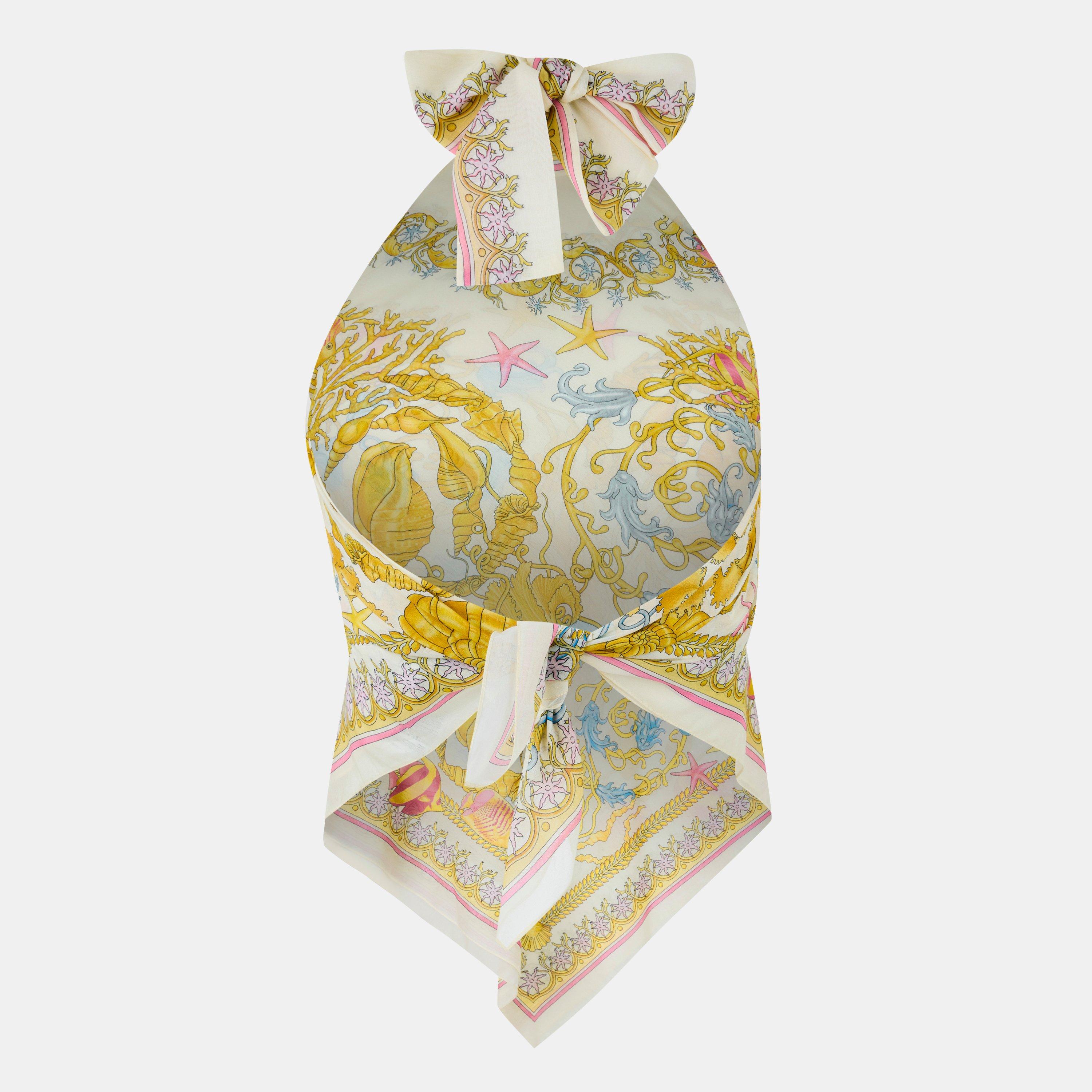 Eggshell - Versace - Women's Barocco Kaftan - 2