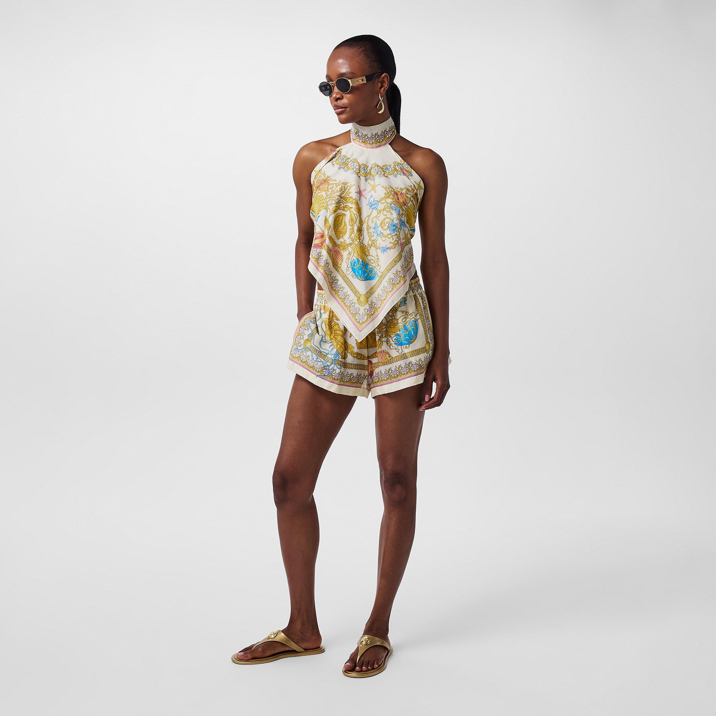 Eggshell - Versace - Women's Barocco Kaftan - 6