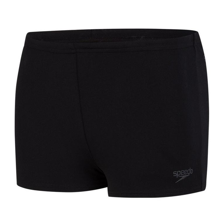Noir - Speedo - faux-leather paperbag-waist shorts - 1