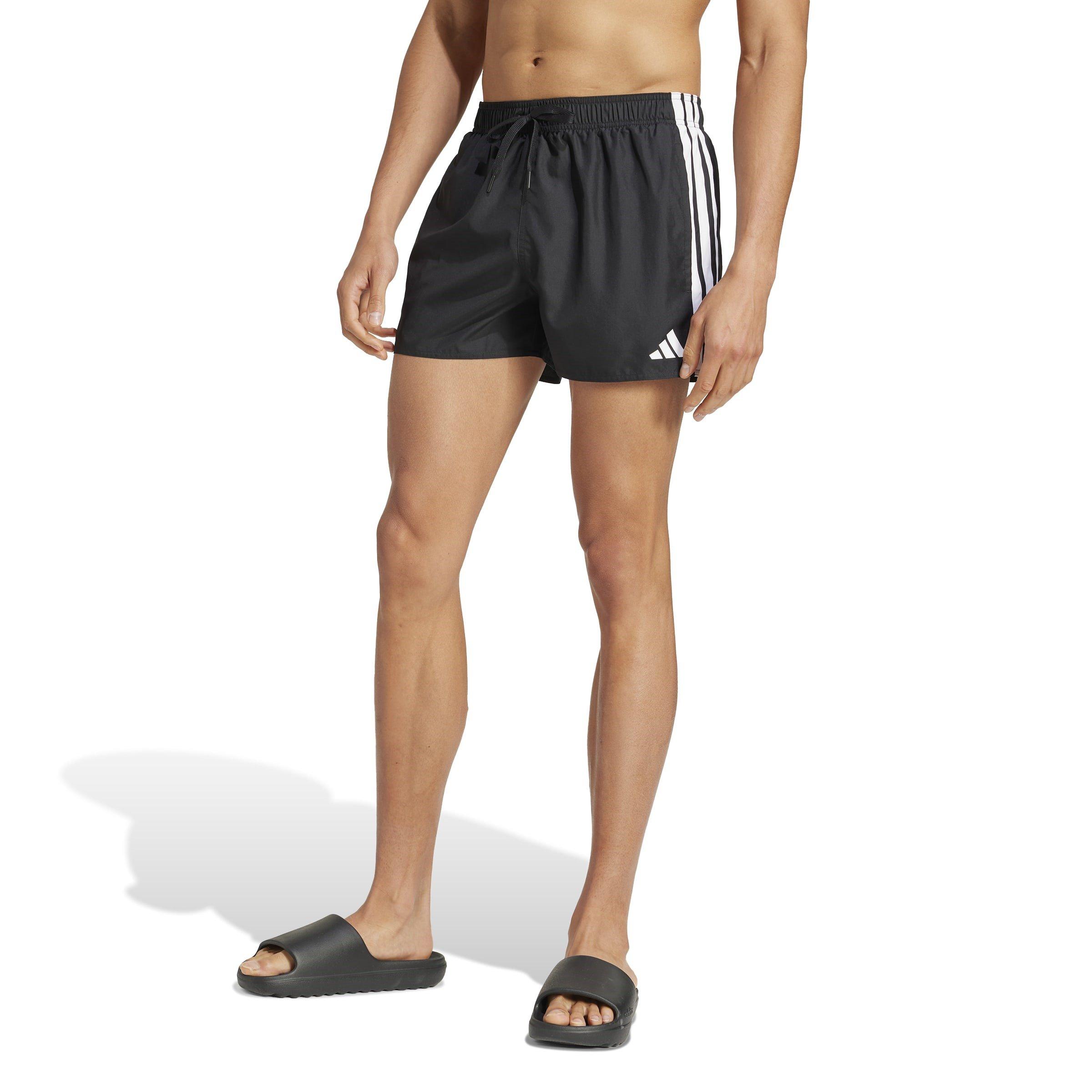 Zwart/Wit - adidas - 3-Stripes Swim Shorts 3-Inch Mens - 2