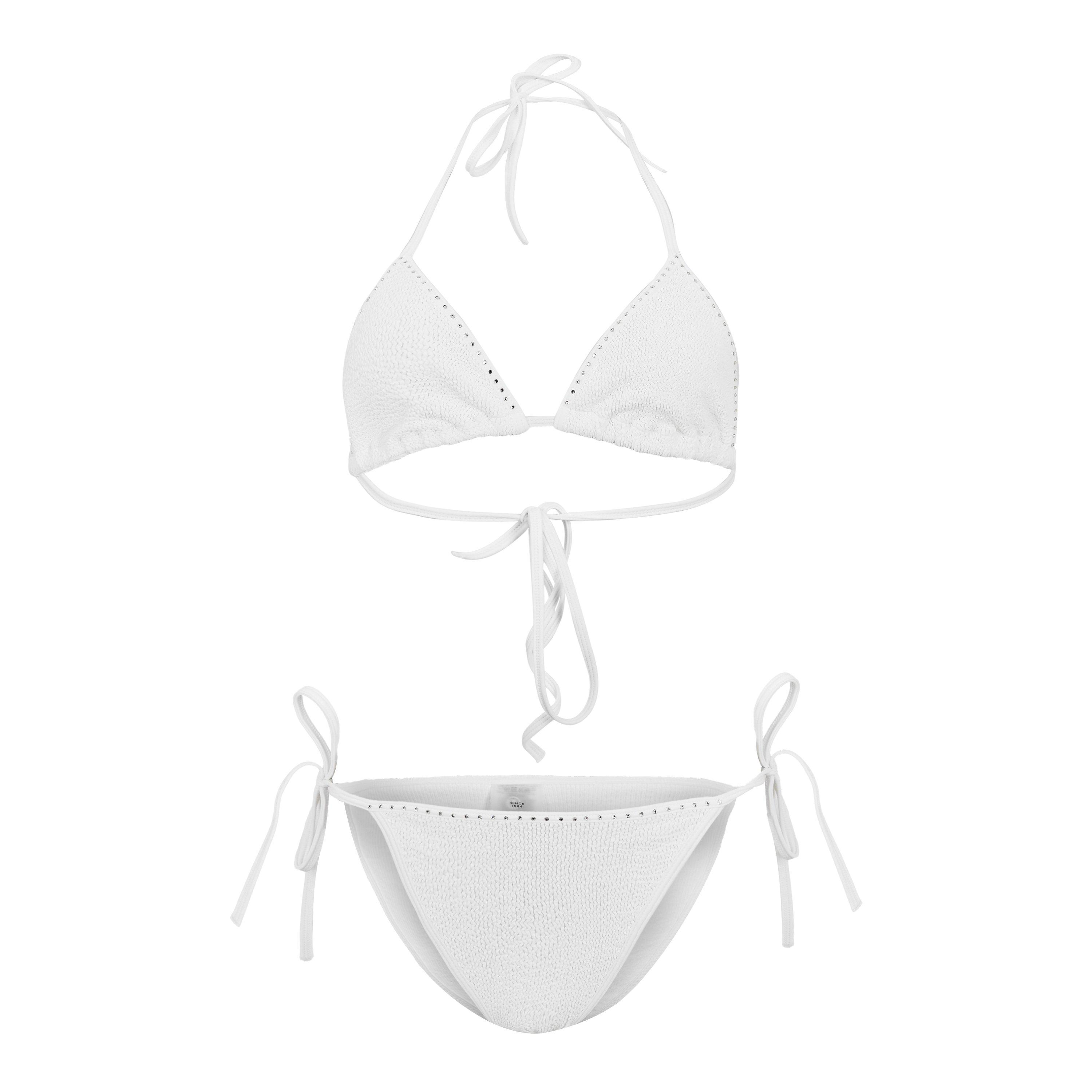 Hunza G Hunza G Gina Bikini Ld61 - Swarovski White