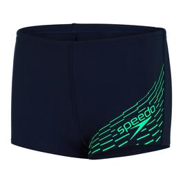 Speedo Sportswear Wave Print CLX Swim Shorts Junior