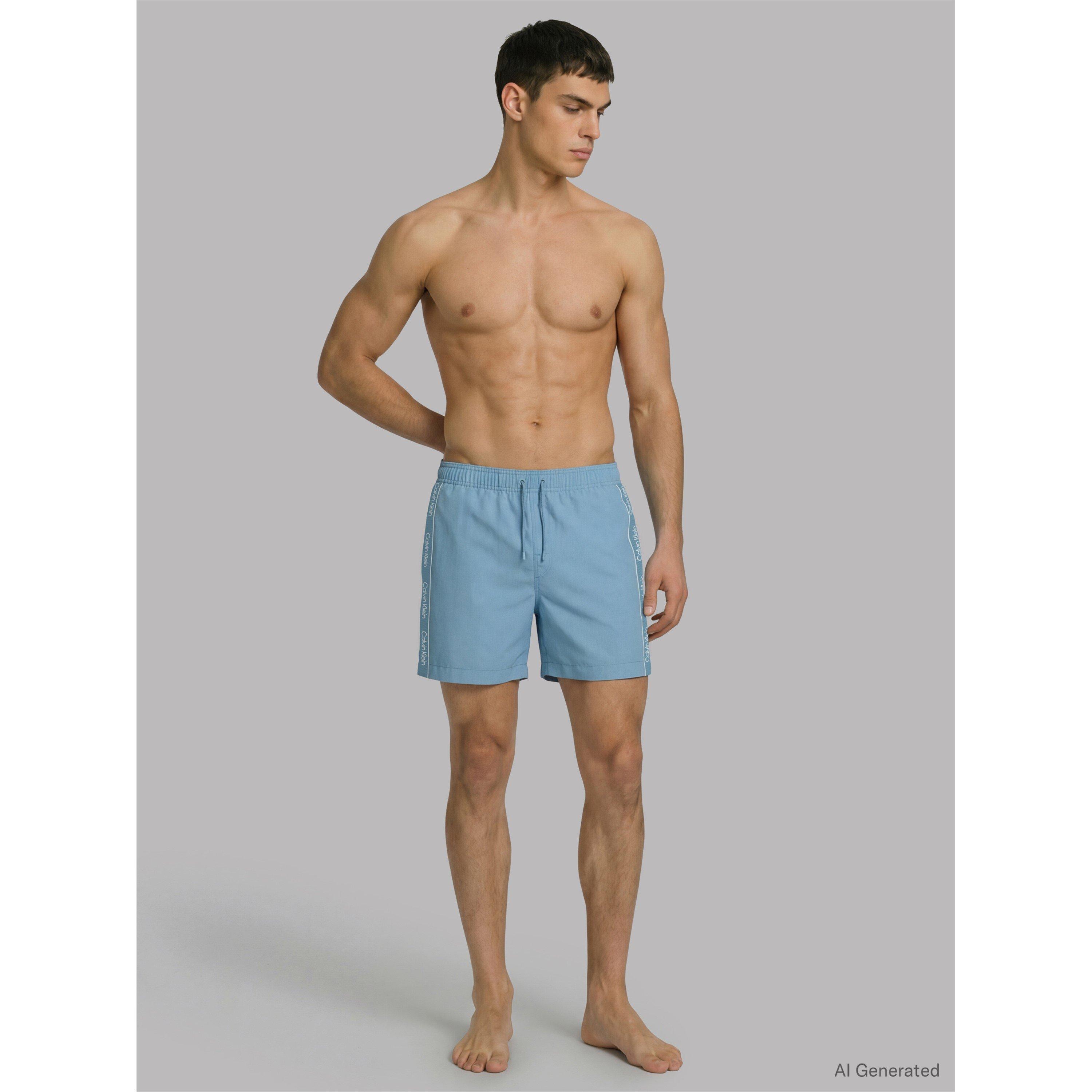 Gulf Blue - Calvin Klein - Men's Swim Shorts - 3