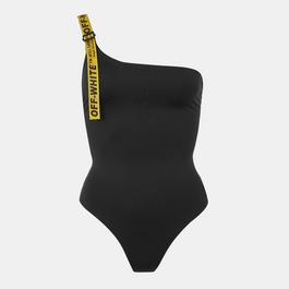 Off White Women's Logo Asymmetric Swimsuit