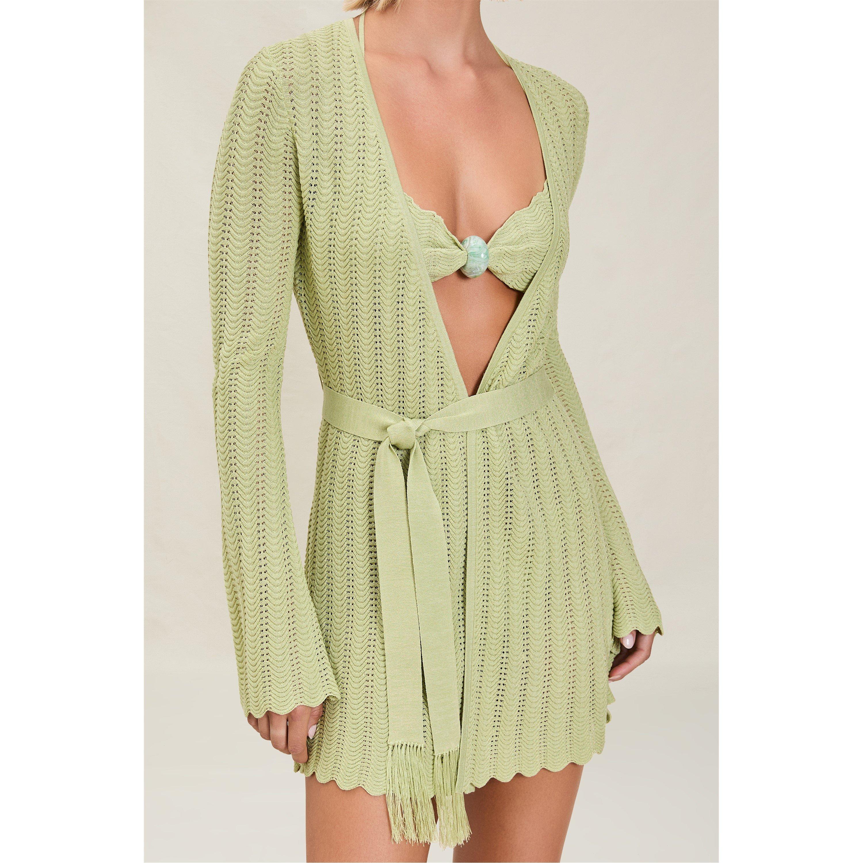 Matcha - Devon Windsor - Devon Windsor Ginny Crochet Robe - 1