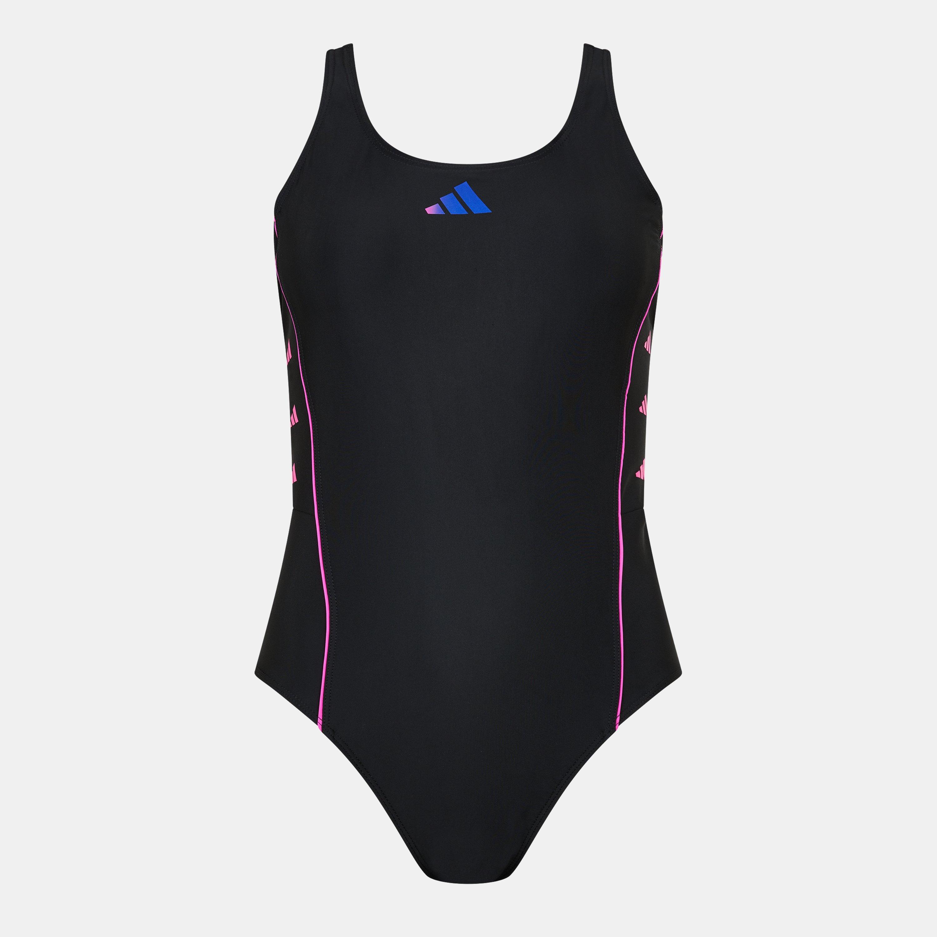 Adidas Women's Logo One Piece Swimsuit - Black - 18 (XXL)