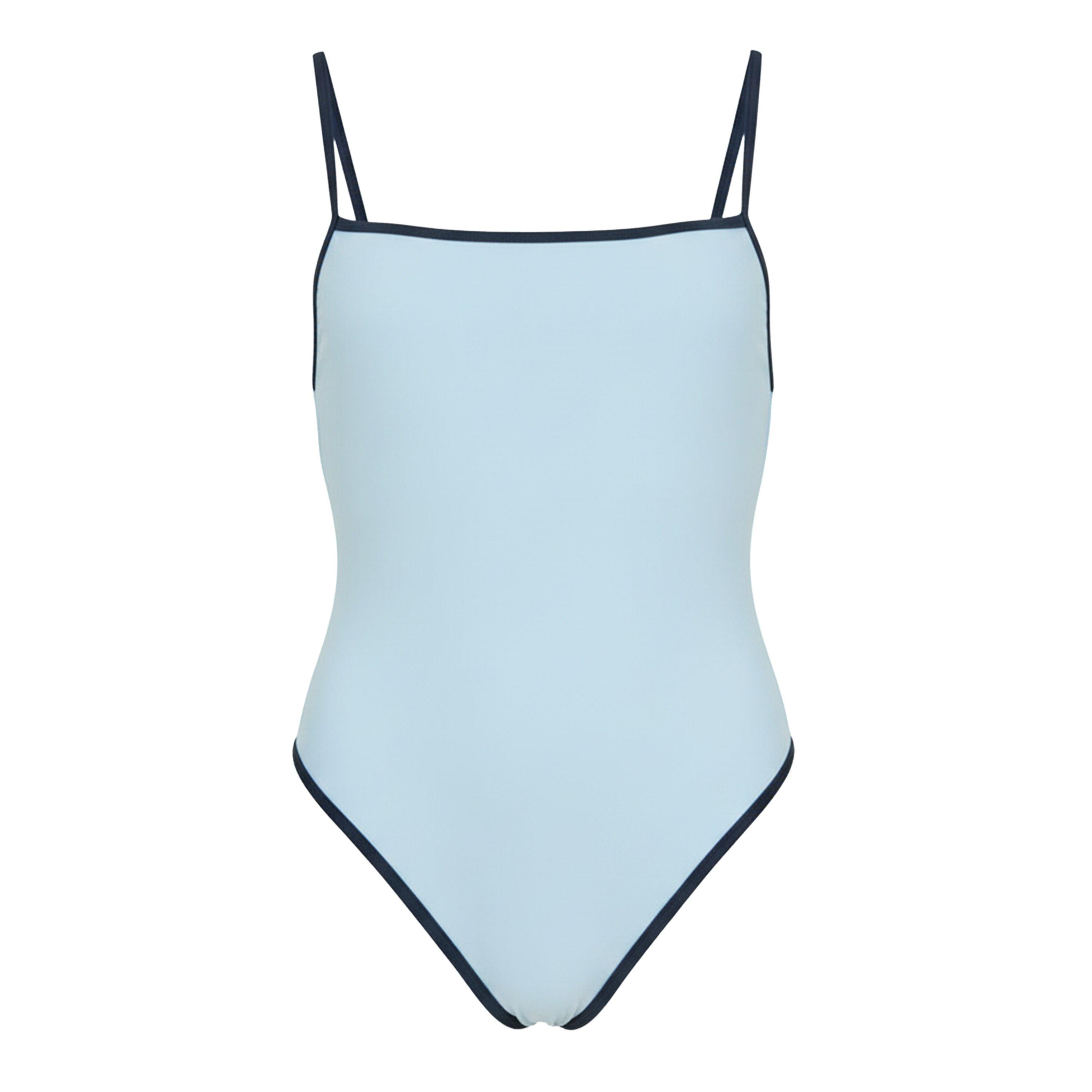 Baby Blue - Jack Wills - Women's Non Padded Adjustable Wired Scoop Neck Swimsuit - 1