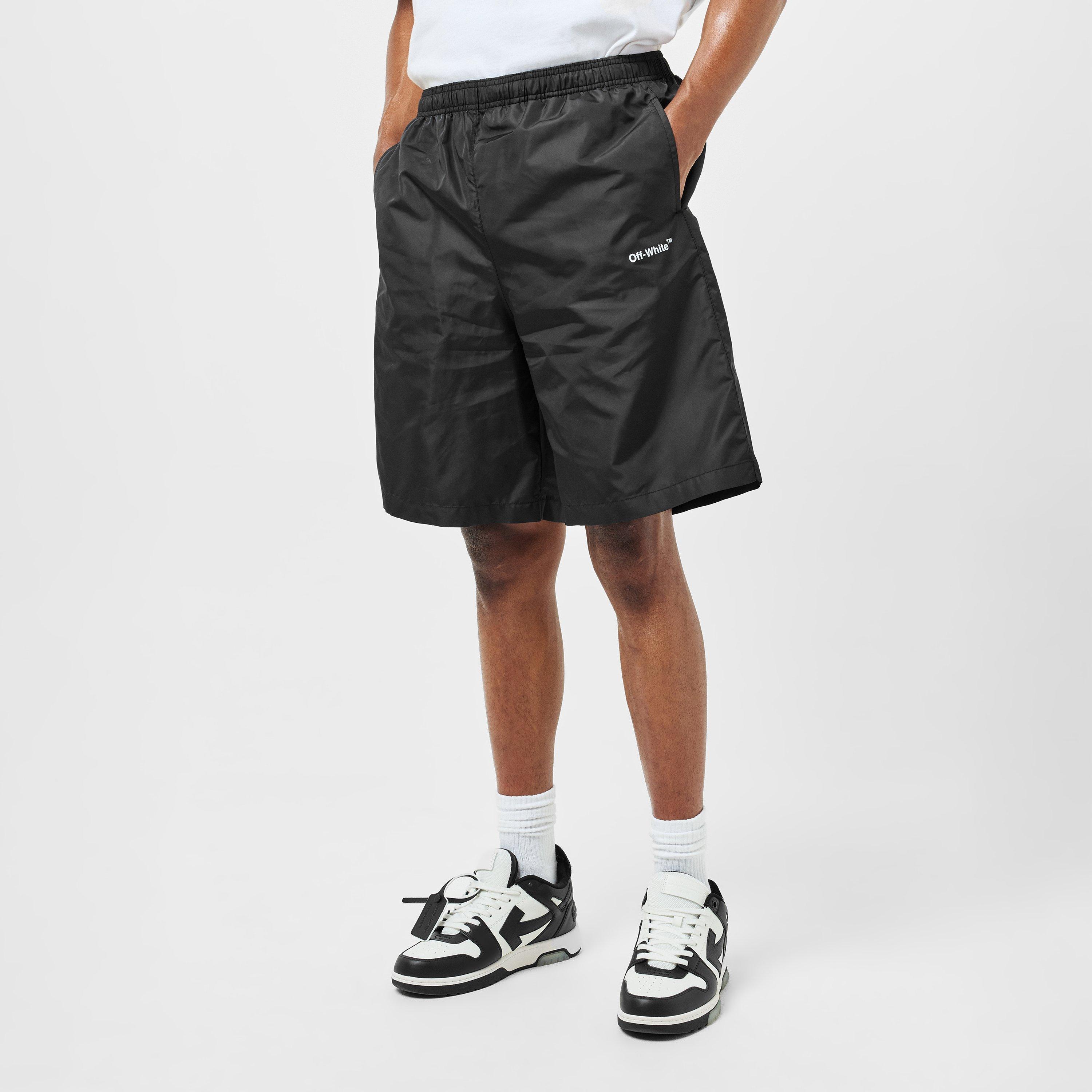 Black/White - Off White - Men's Swim Shorts - 3