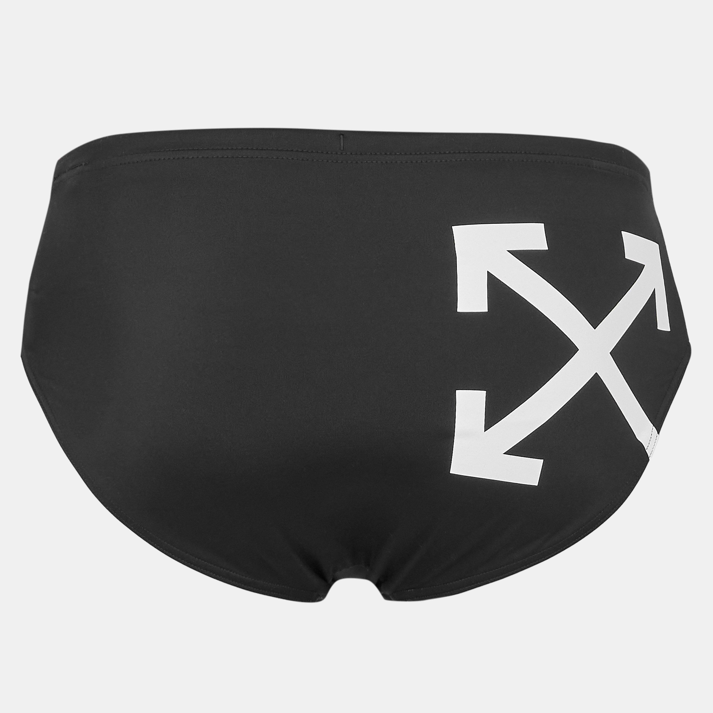 Black/White - Off White - Men's Swim Shorts - 2
