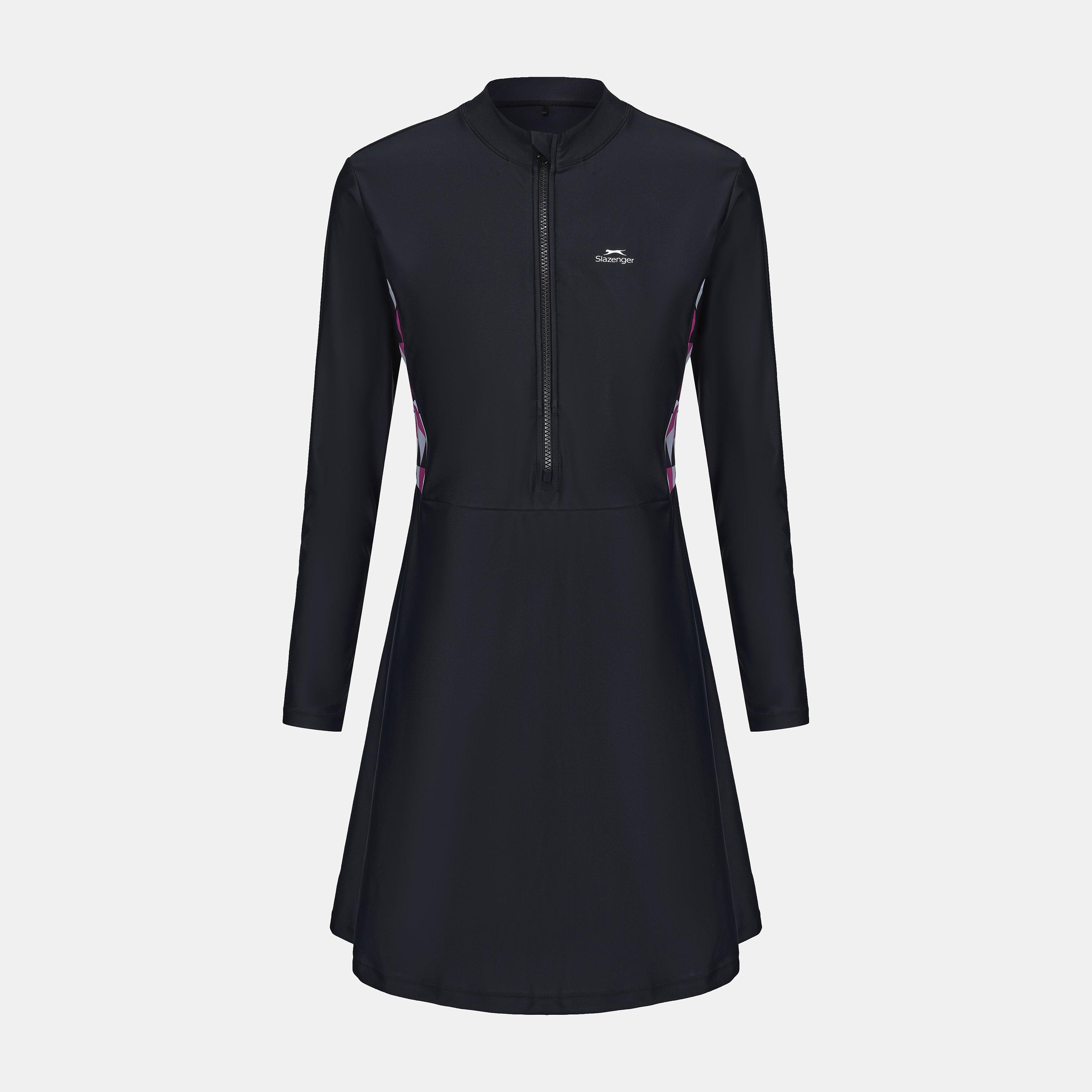 Black/Pink - Slazenger - 3pc Burkini Set Women - 2