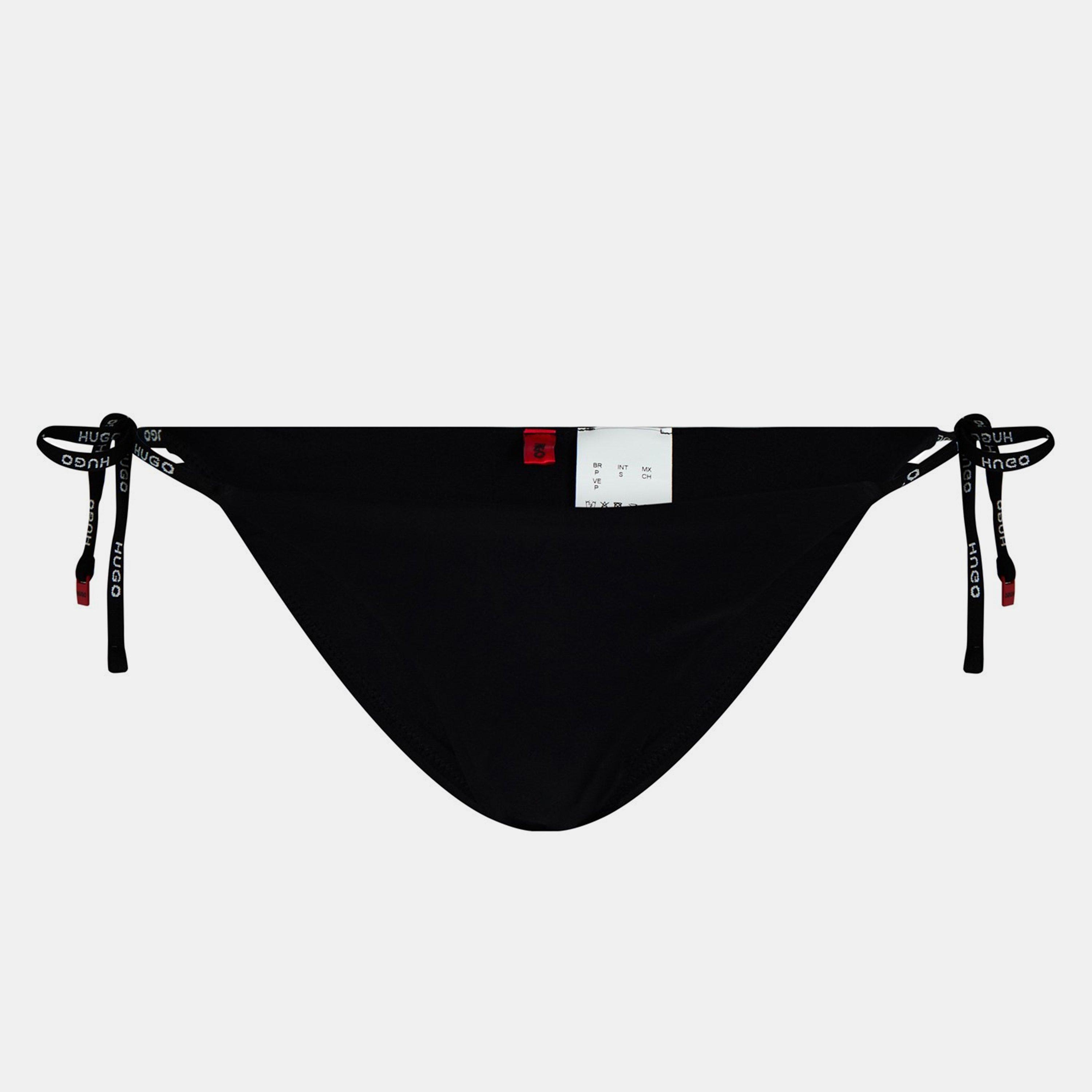 Black 001 - Hugo - Women's Pure Tie Side Bikini Bottoms - 7