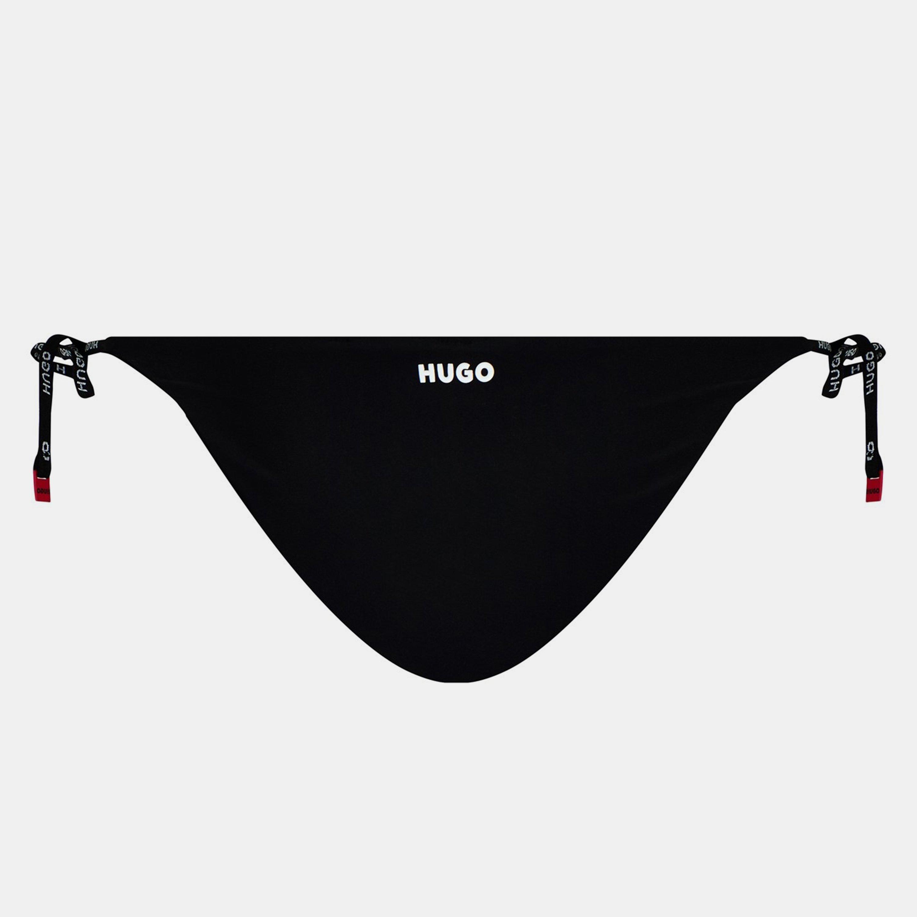 Black 001 - Hugo - Women's Pure Tie Side Bikini Bottoms - 8
