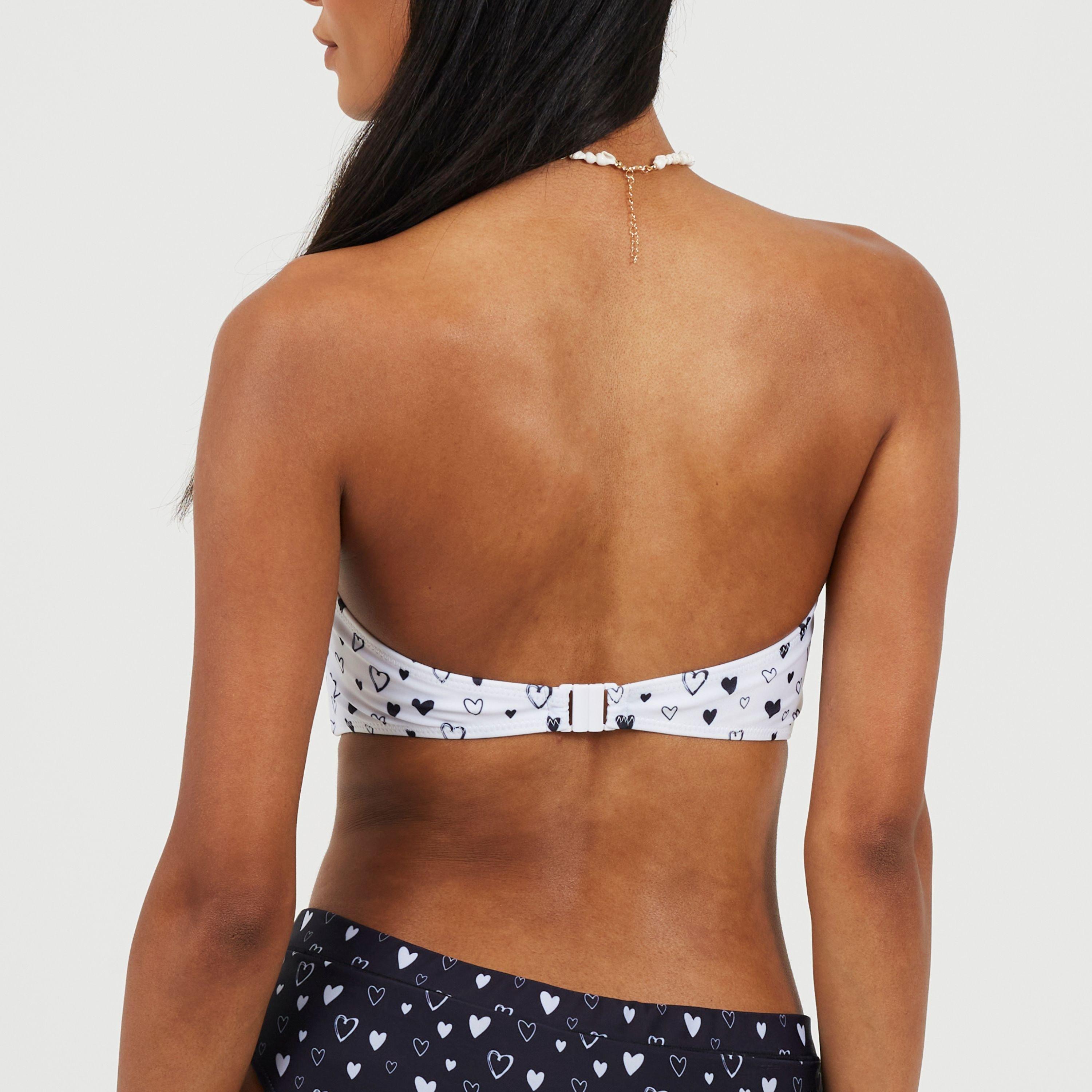 White/Black - Brave Soul - Bikini Top  Ld99 - 2