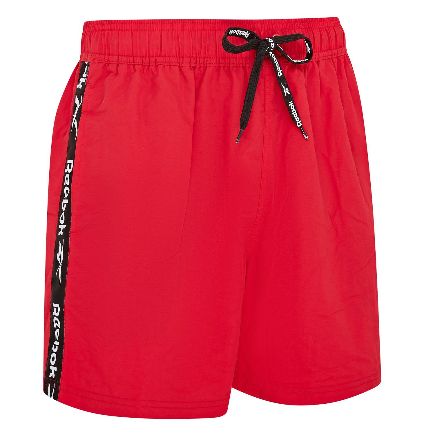 Red - Reebok - Mens Swim Shorts Duke - 4