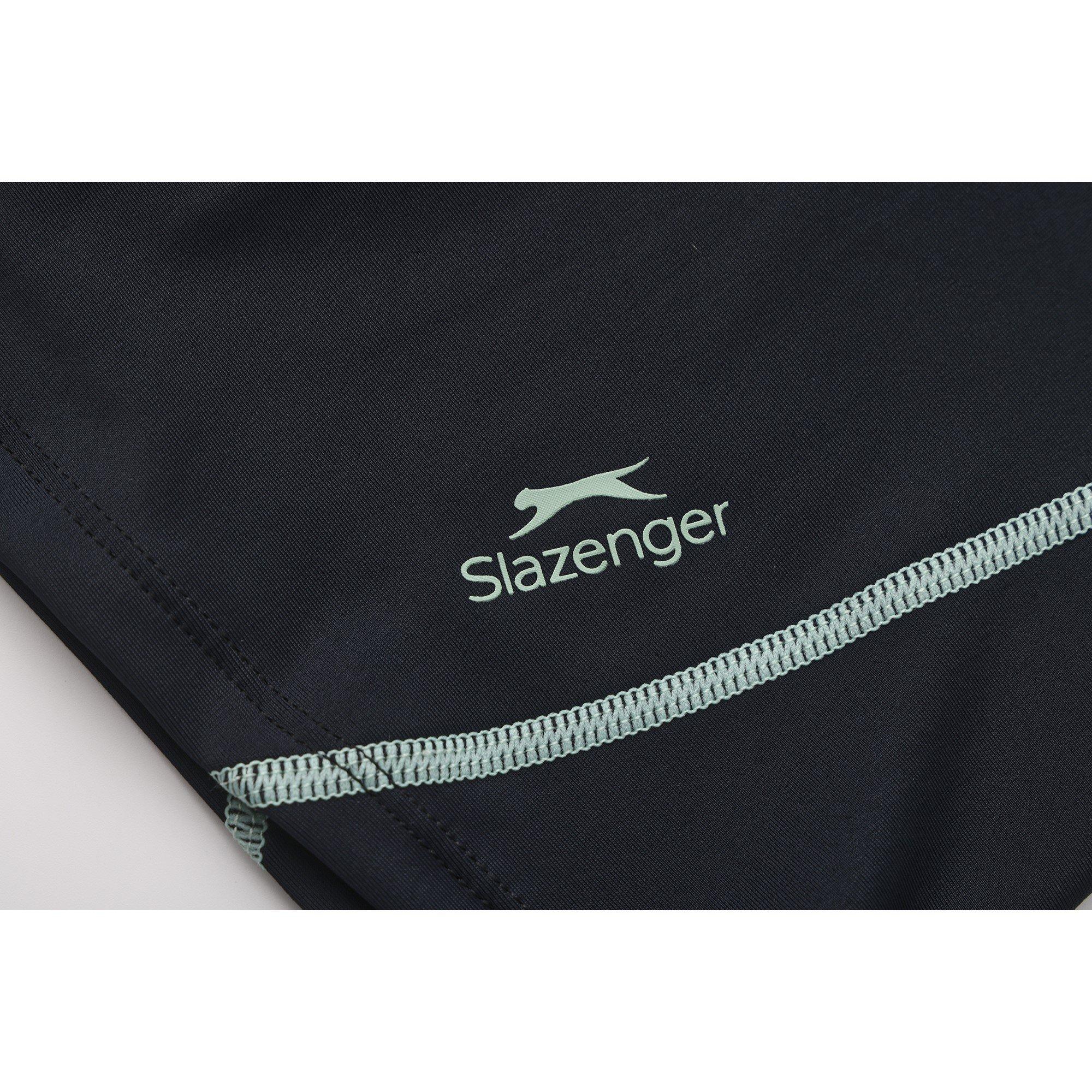 Green - Slazenger - Slaz 2pc LS Swimsuit Juniors - 9
