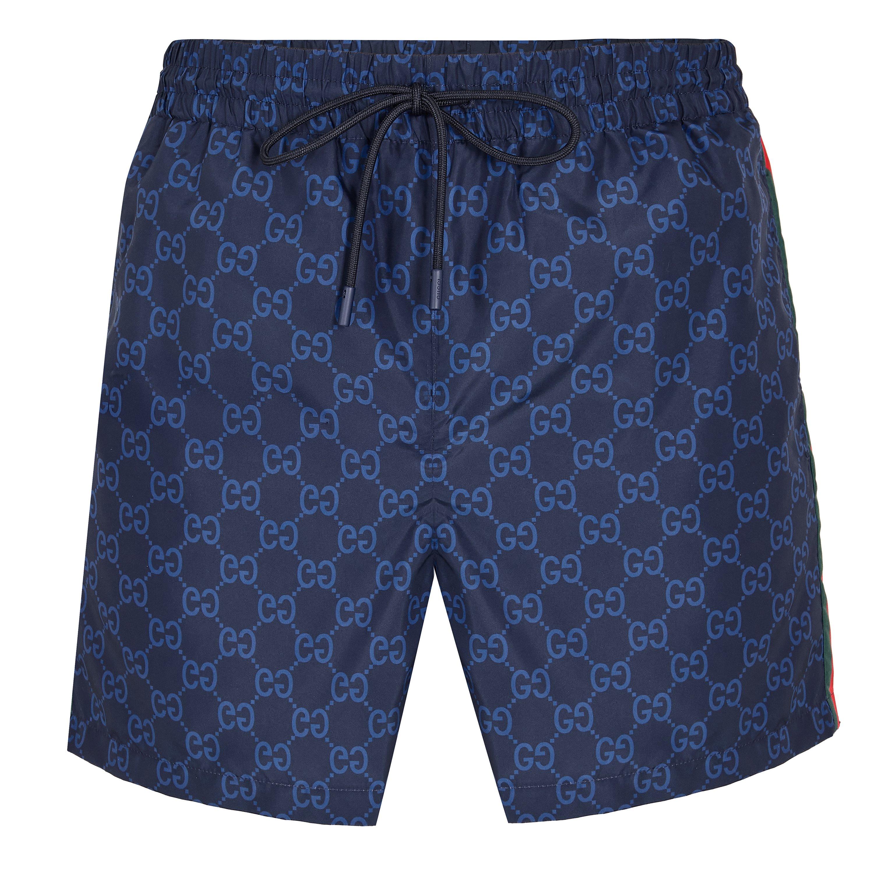 Gucci Men's Swim Shorts - Navy - L