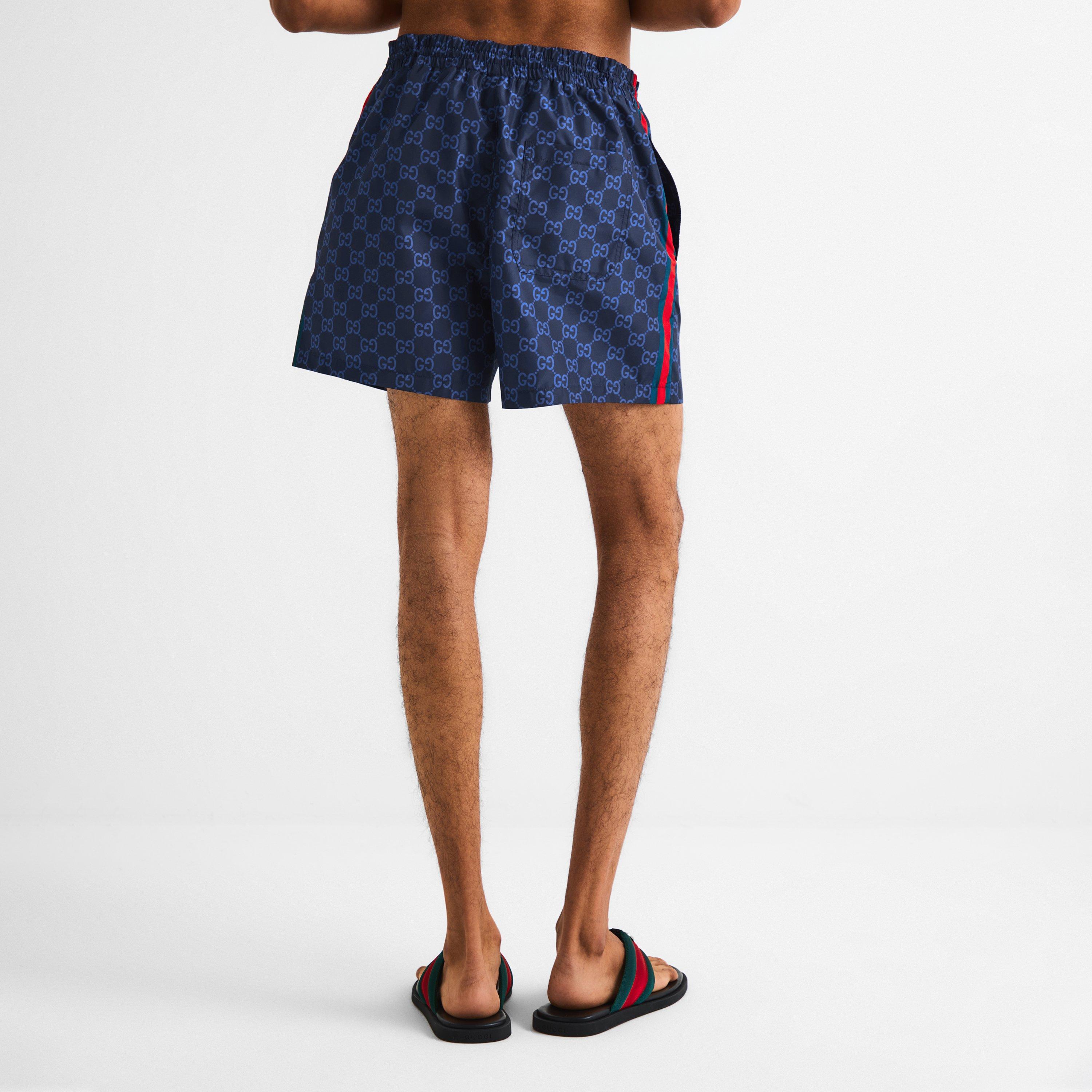 Navy - Gucci - Men's Swim Shorts - 4