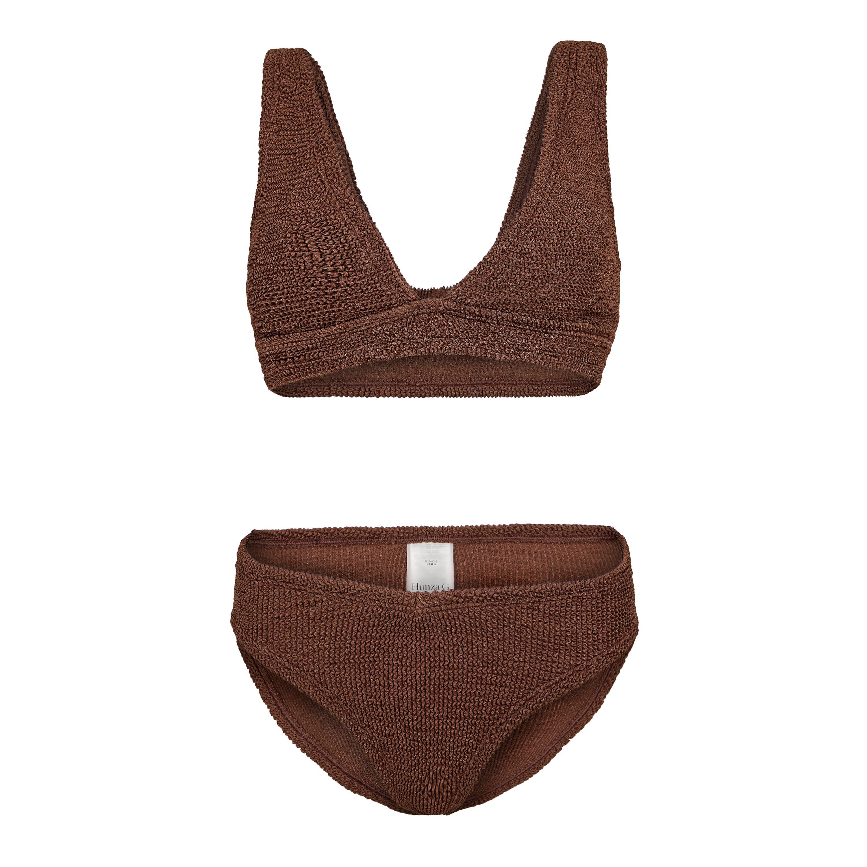 Hunza G Hunza G Angel Bikini Ld61 - Metallic Choco