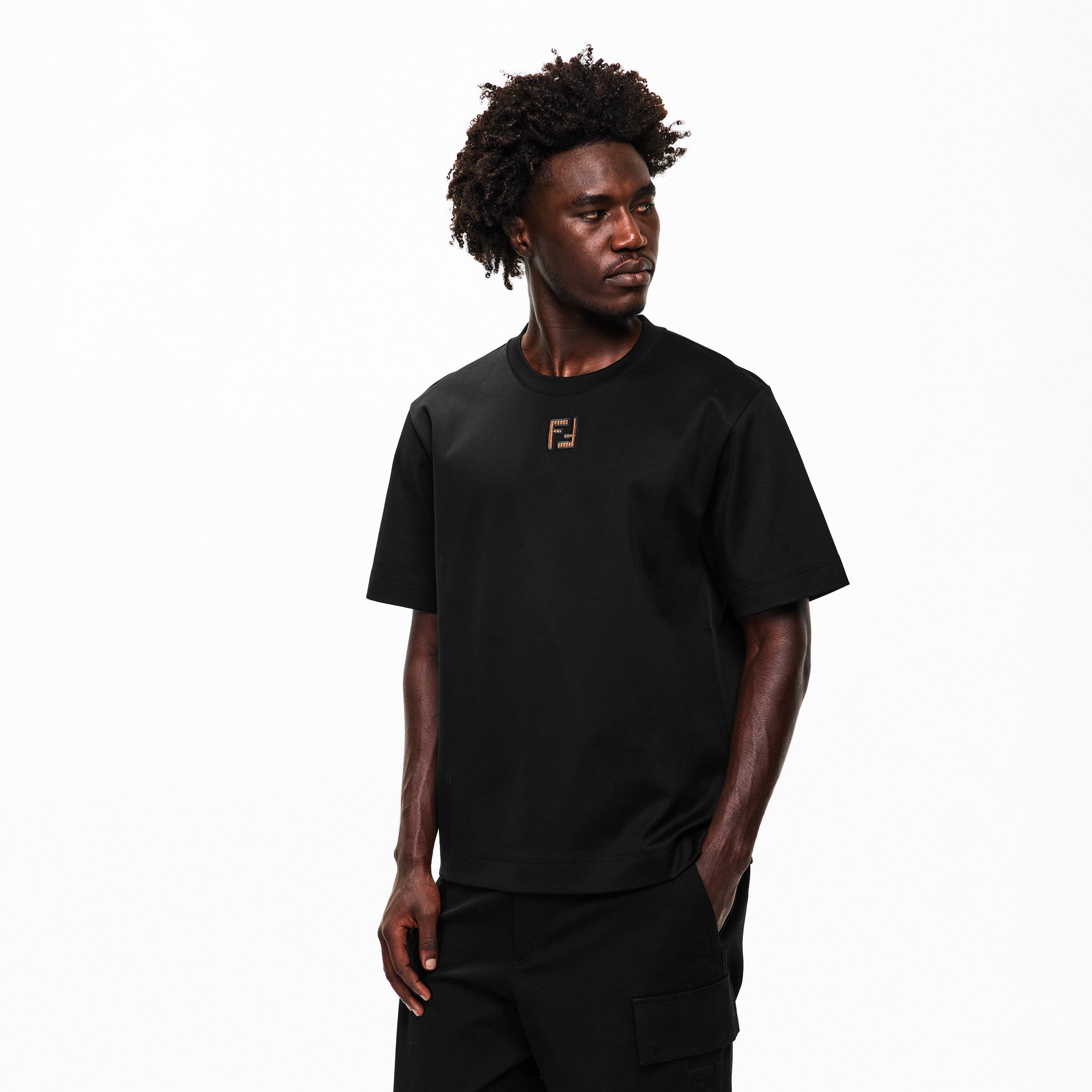 Black - Fendi - Men's FF T-Shirt - 3