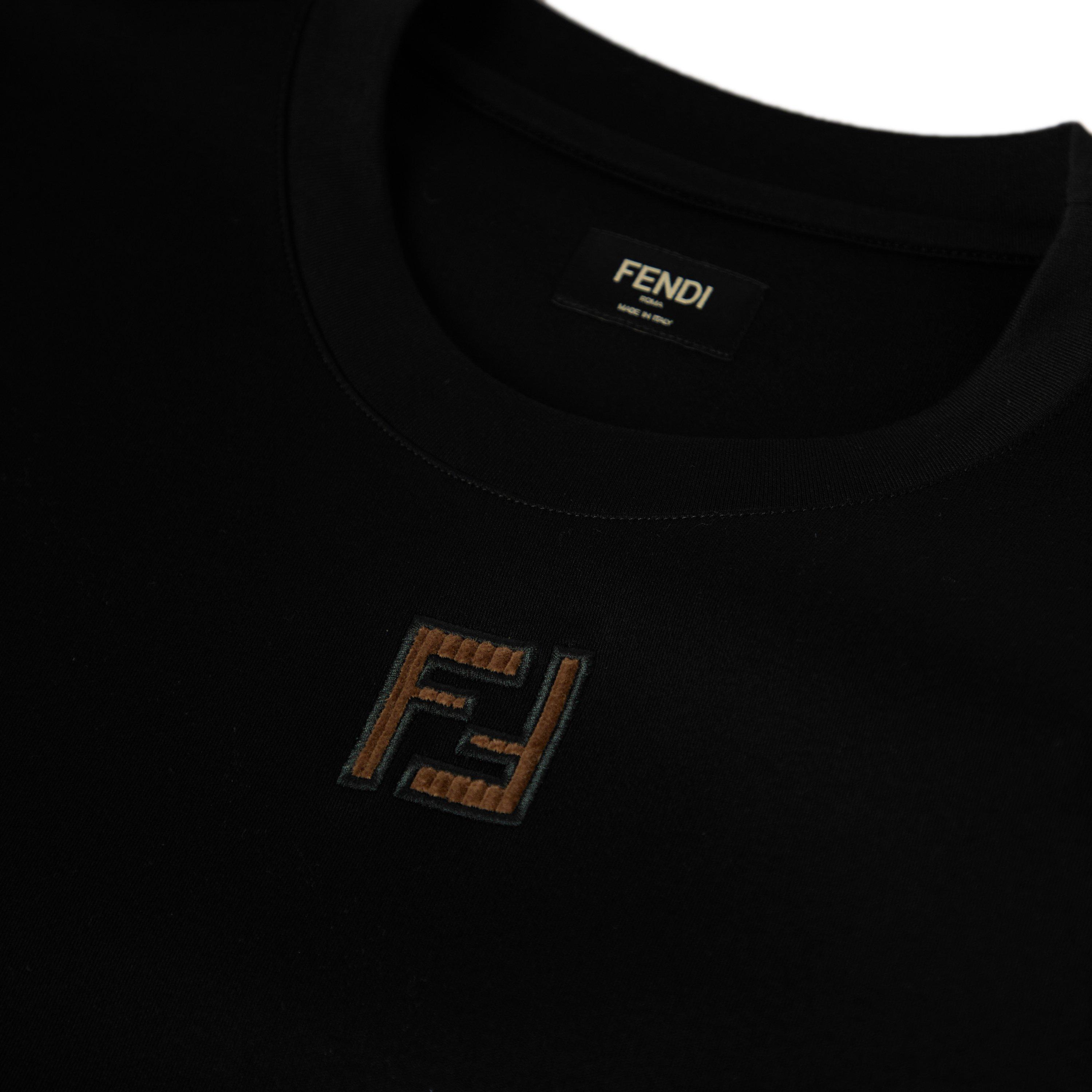 Black - Fendi - Men's FF T-Shirt - 5