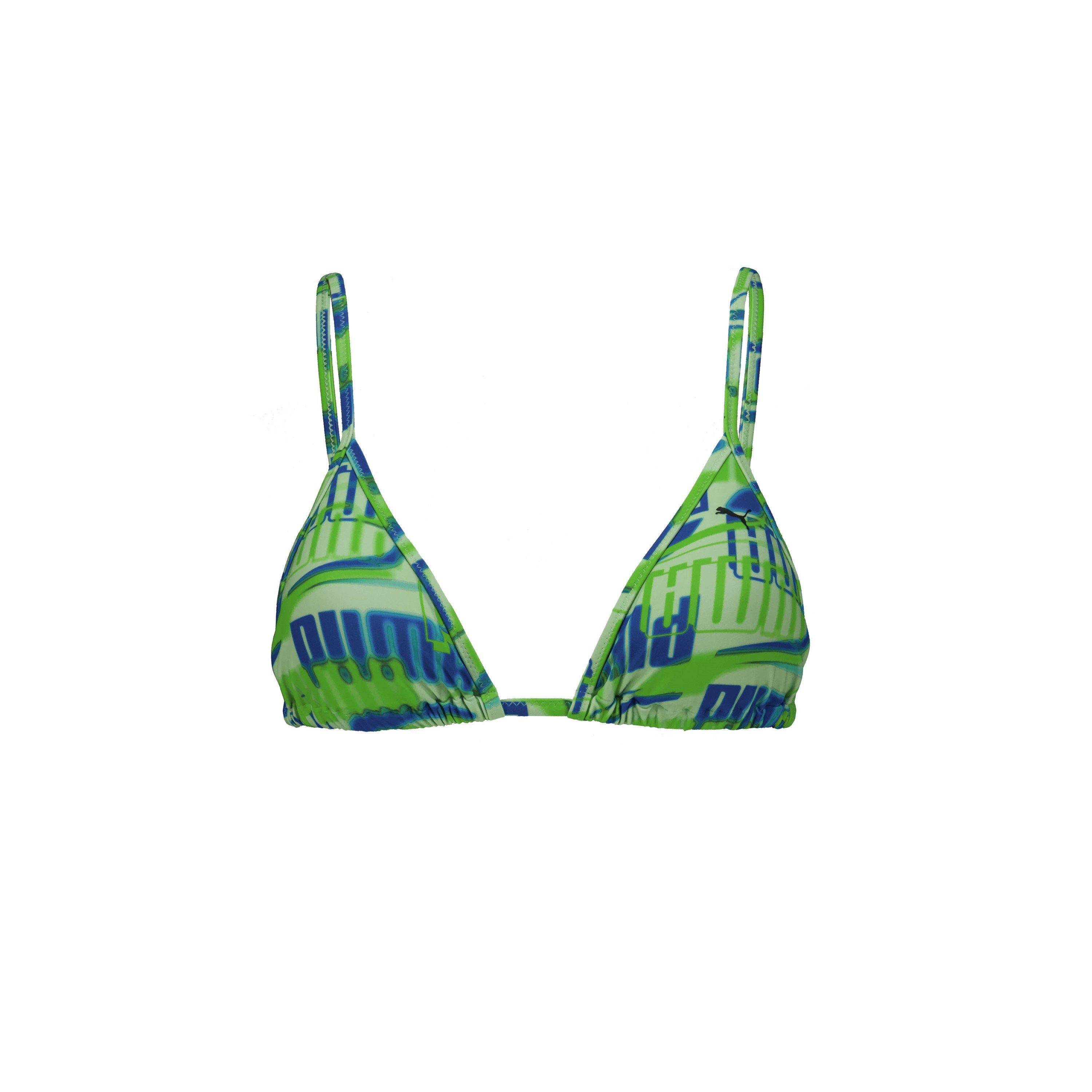 Puma Women's Triangle Bikini - Green Combo - 16 (XL)