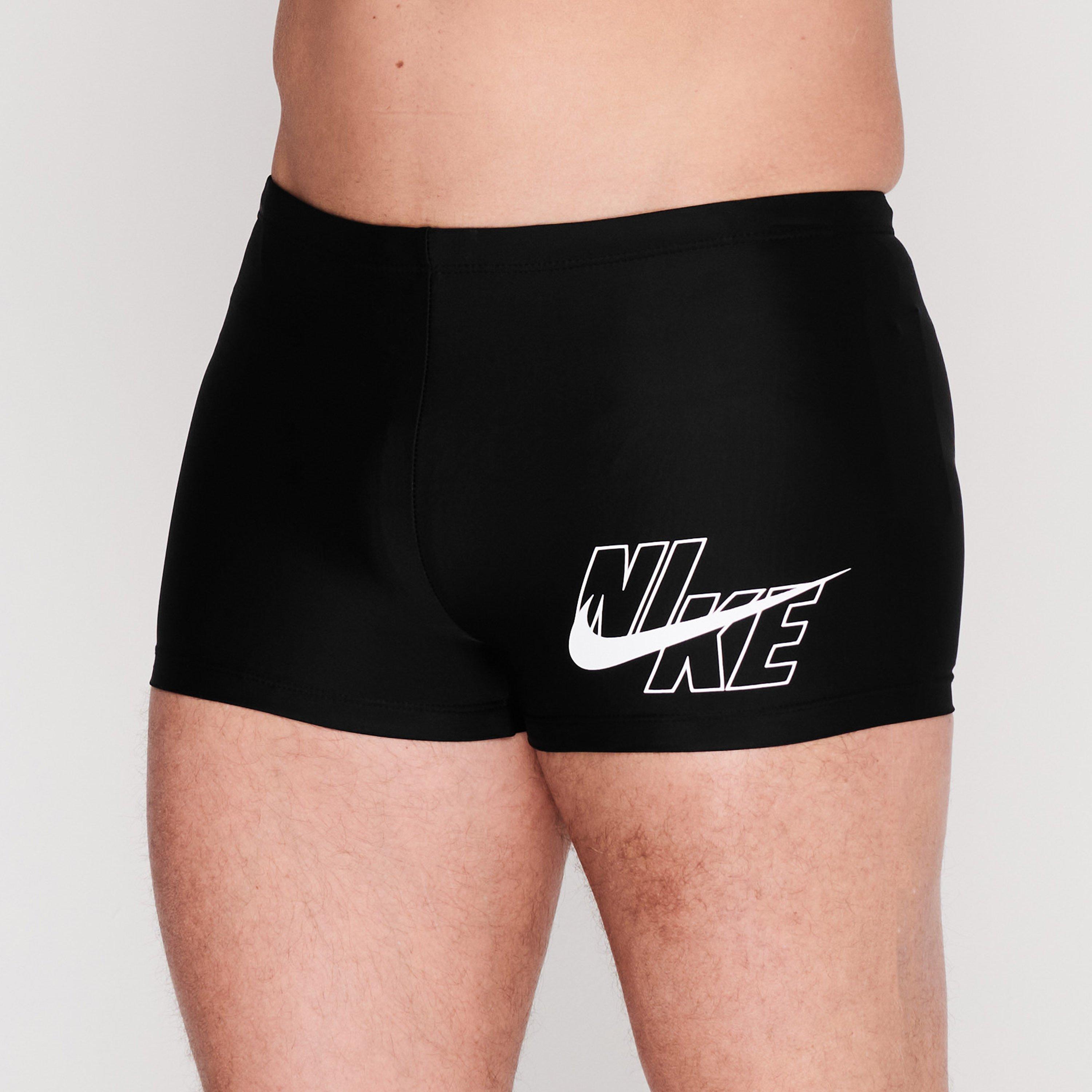 Black - Nike - Logo Swimming Trunks Mens - 2
