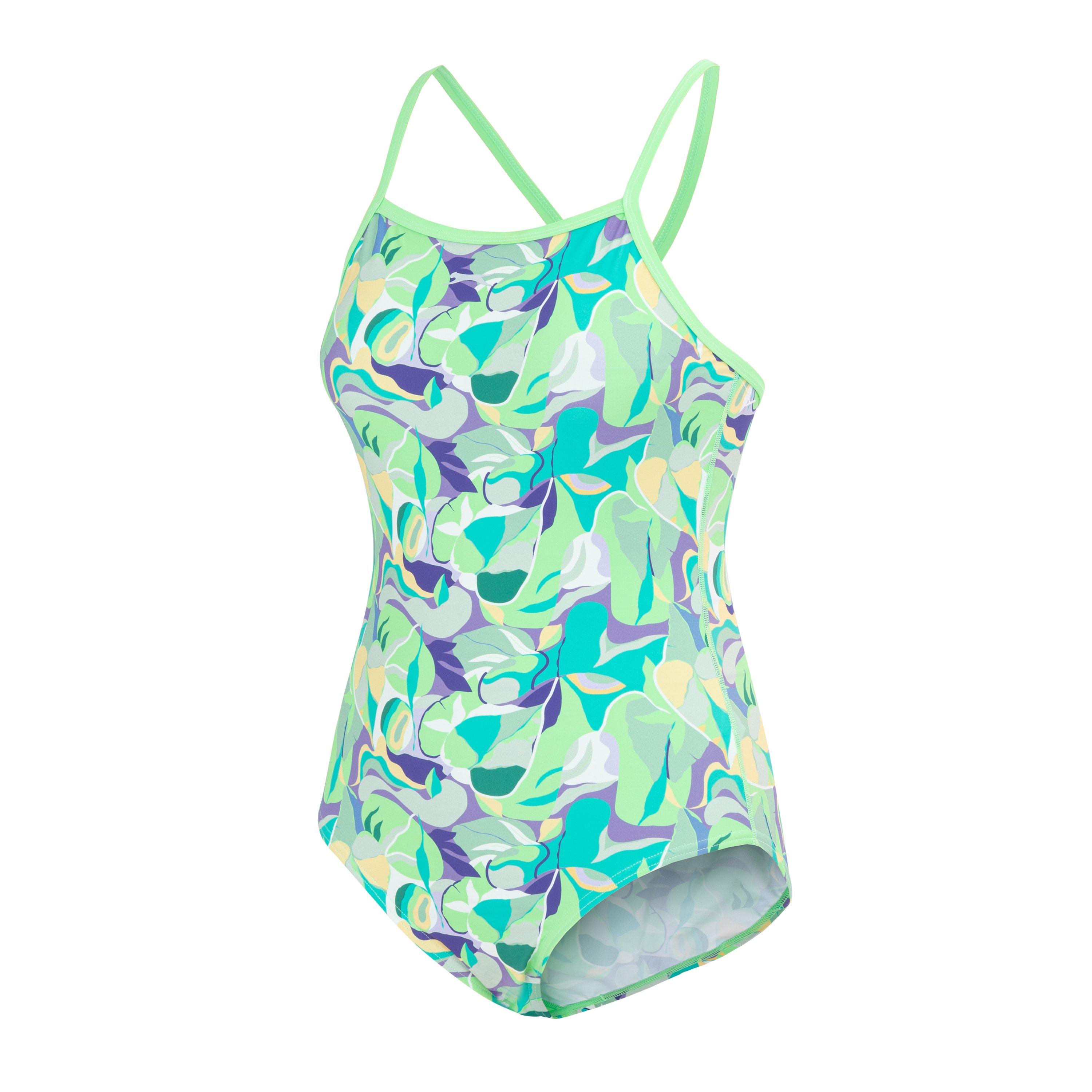 Green/Green - Slazenger - Women's Slaz All Over Tieback One Piece Swimsuit - 3