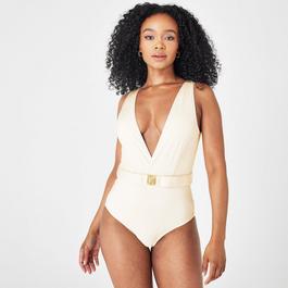 Biba Belted Plunge Swimsuit