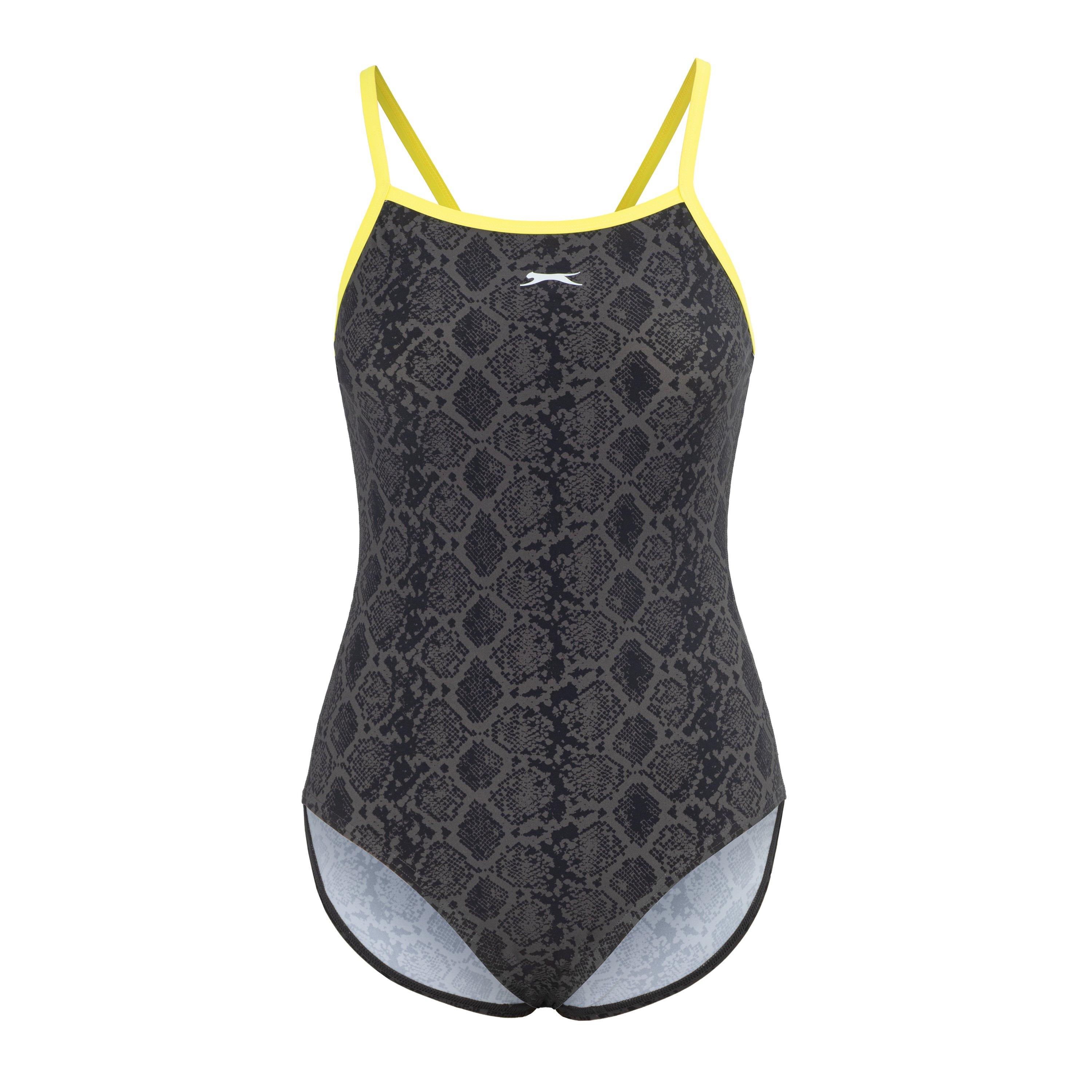 Black/Green - Slazenger - Women's Slaz All Over One Piece Swimsuit - 1