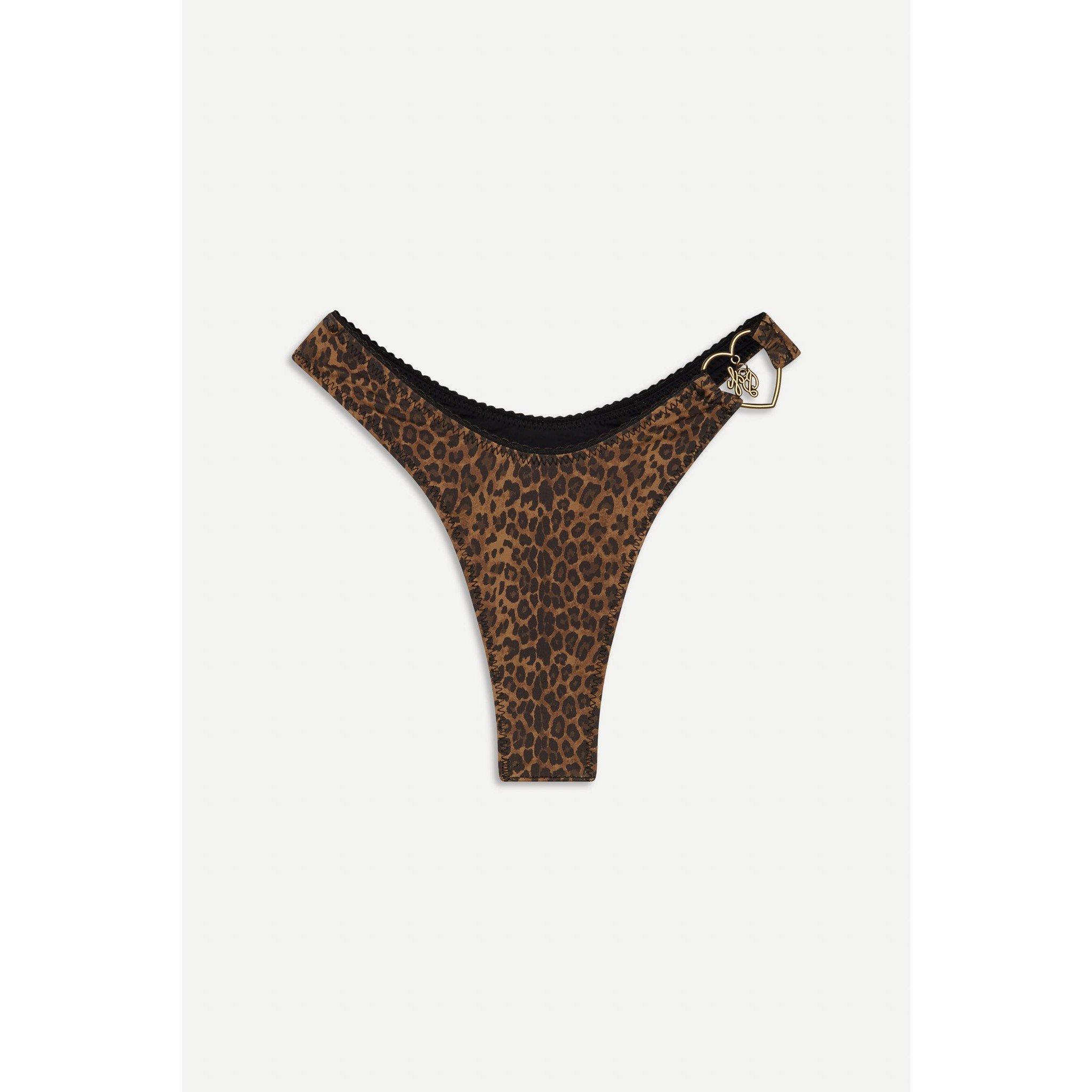 Lucky Leopard - Frankies Bikinis - X Bella Hadid Full Moon Bikini Bottom - 4